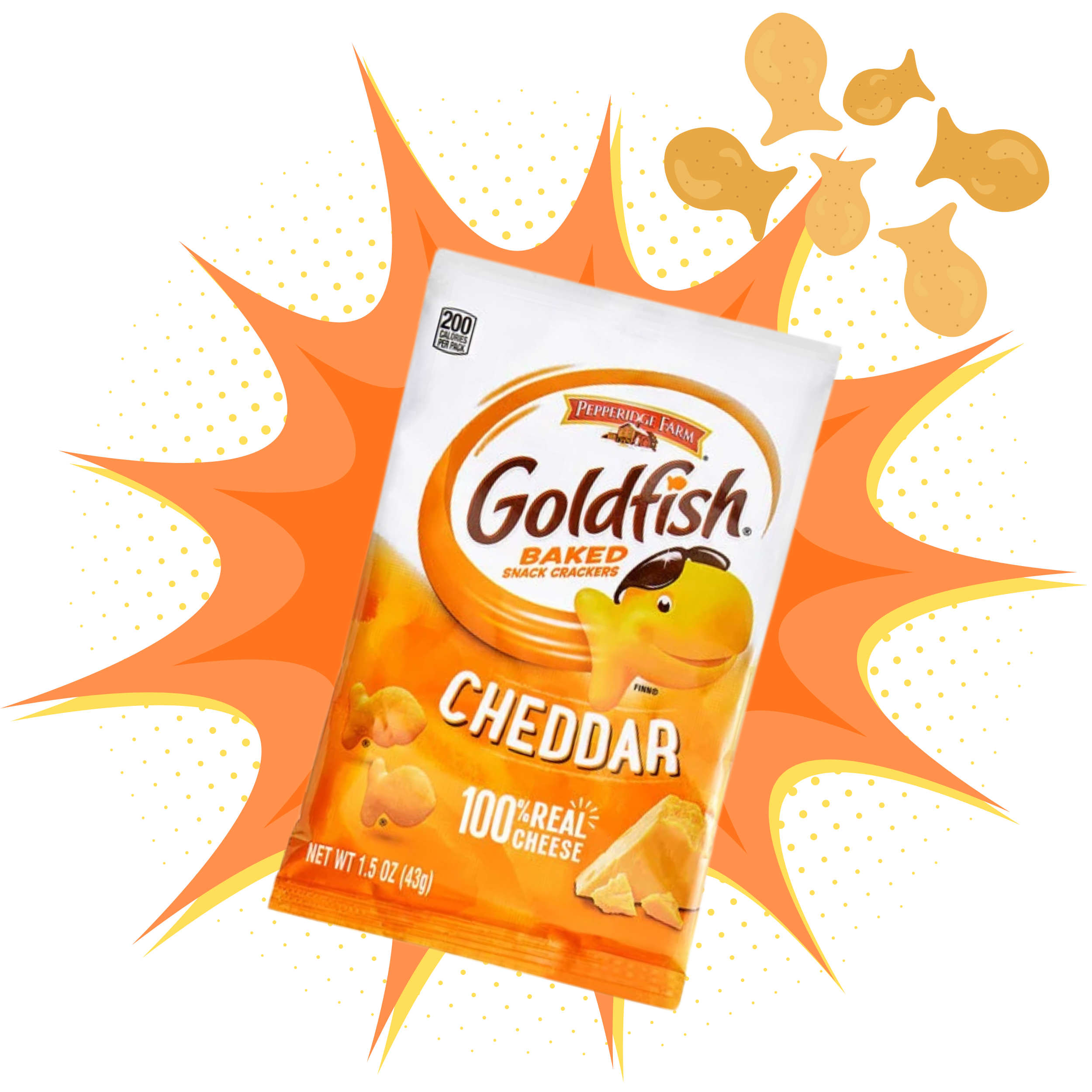 Goldfish crackers (original Cheddar)