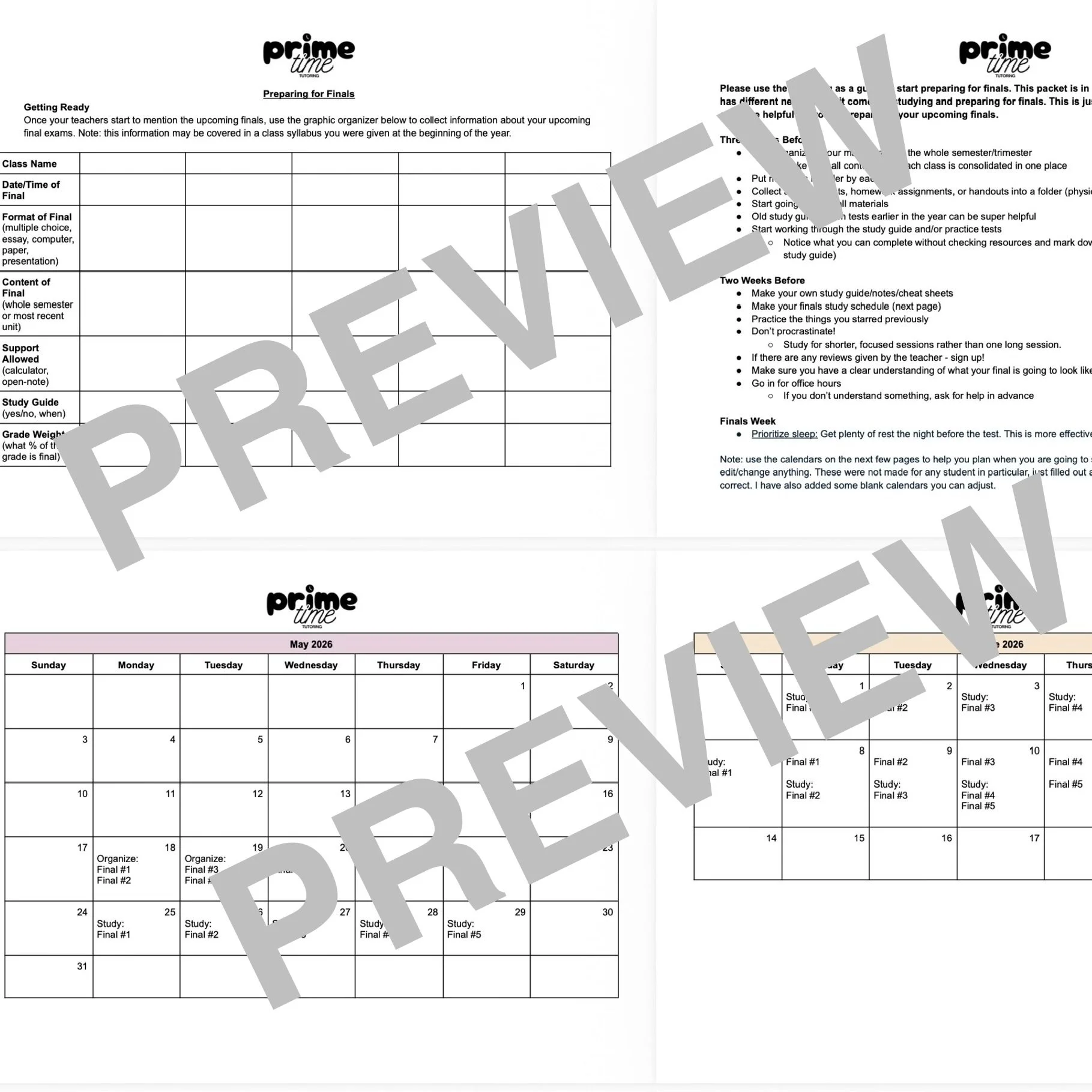 The Ultimate Finals Prep Guide