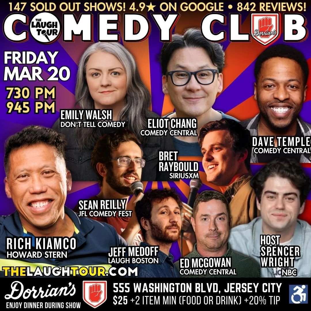 Friday night comedy show at The Laugh Tour, Jersey City