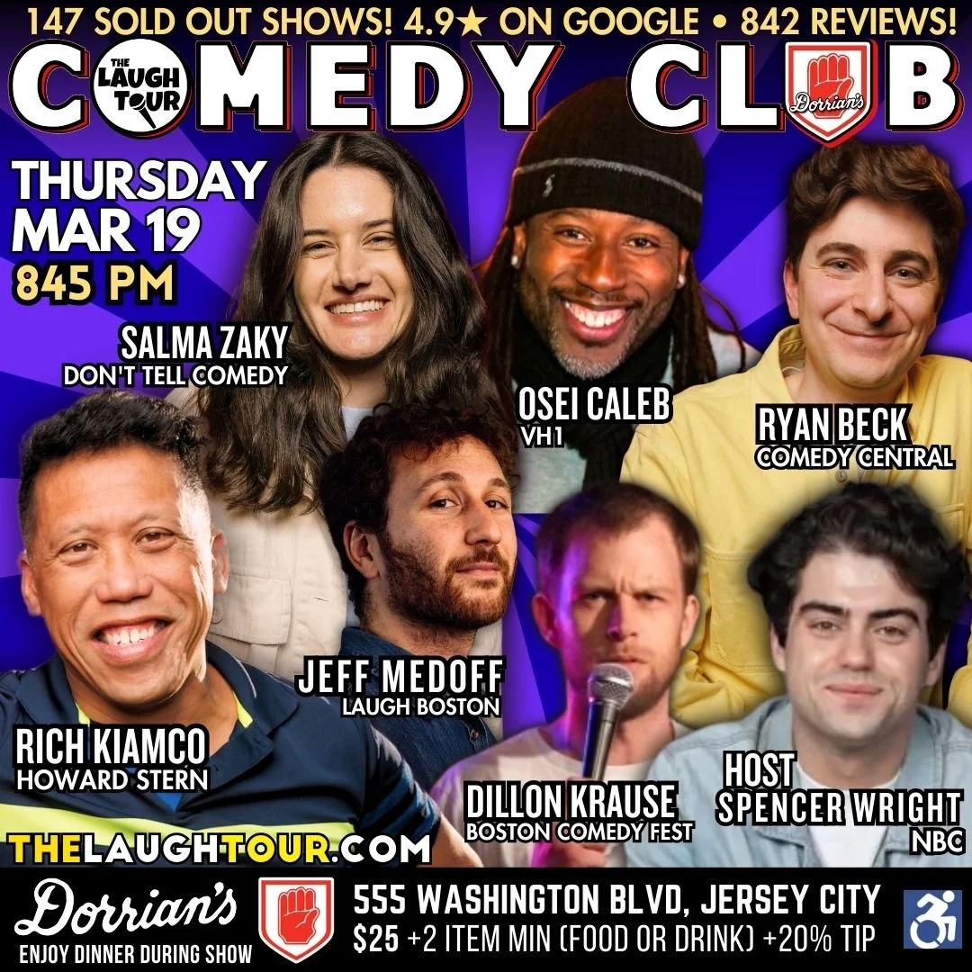 Thursday night comedy show at The Laugh Tour, Jersey City