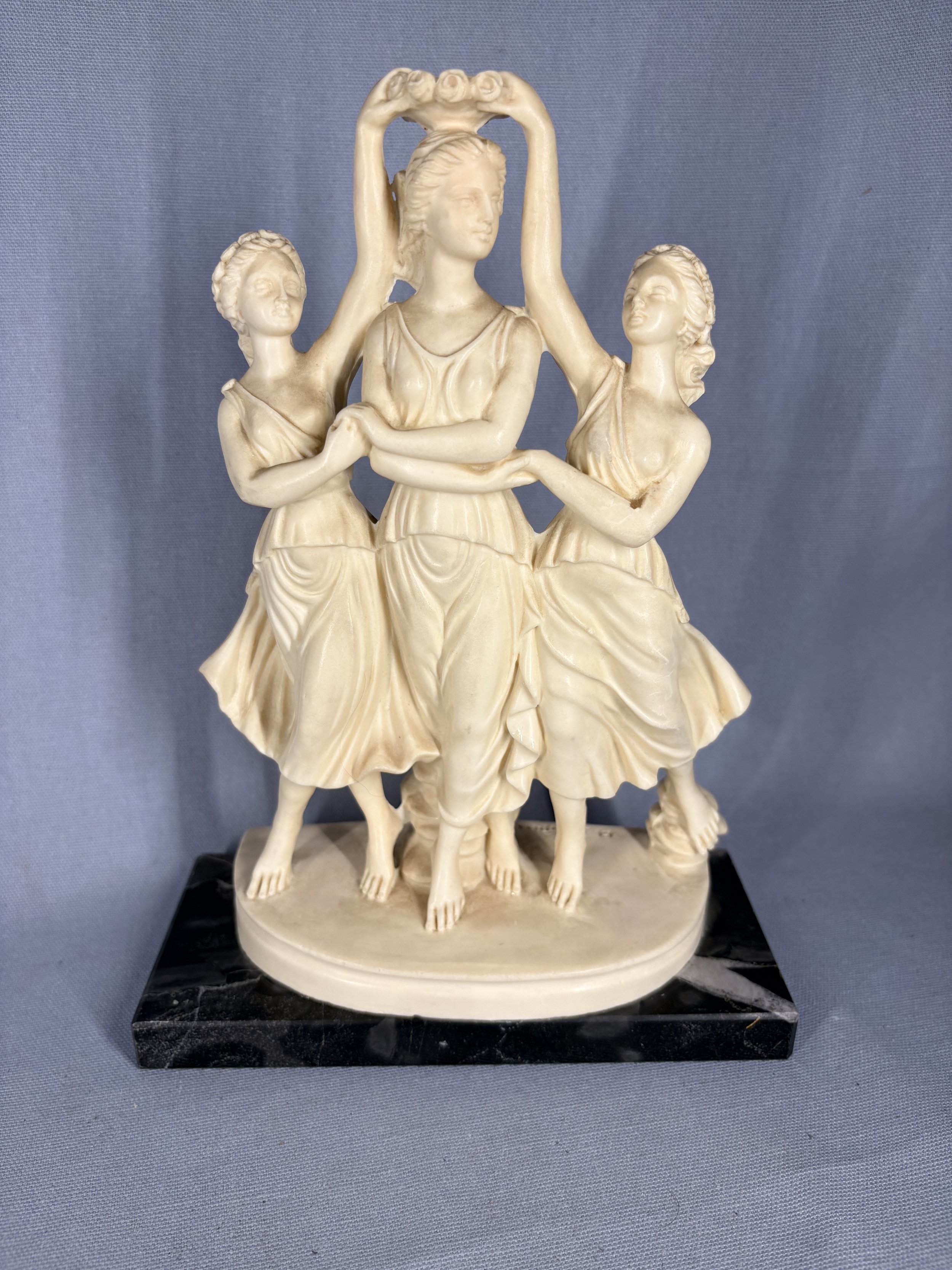 A. Santini (Italian, 20th Century) “The Three Graces” — Classical Figural Group