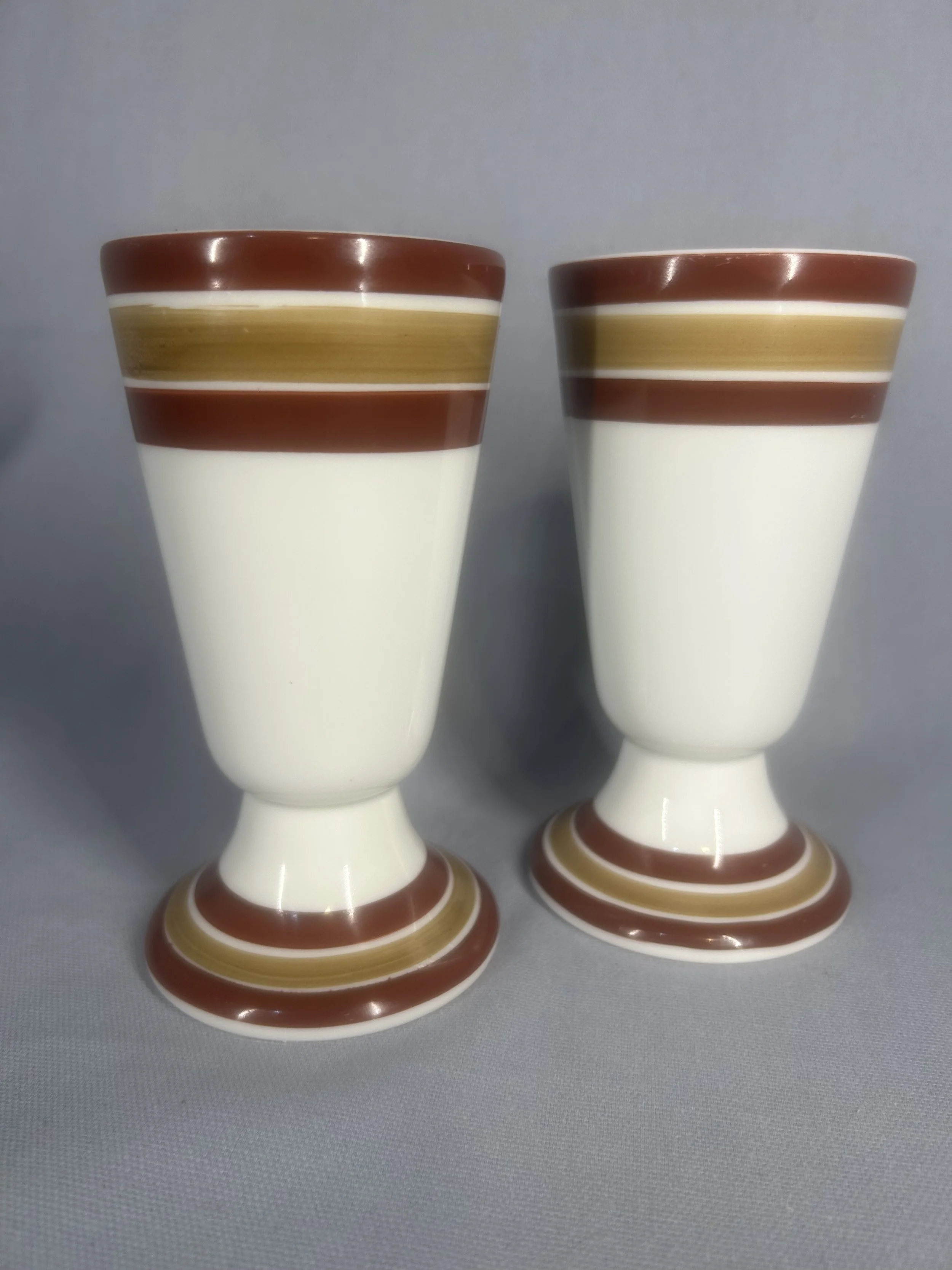 Porcelain Covered Egg Cups