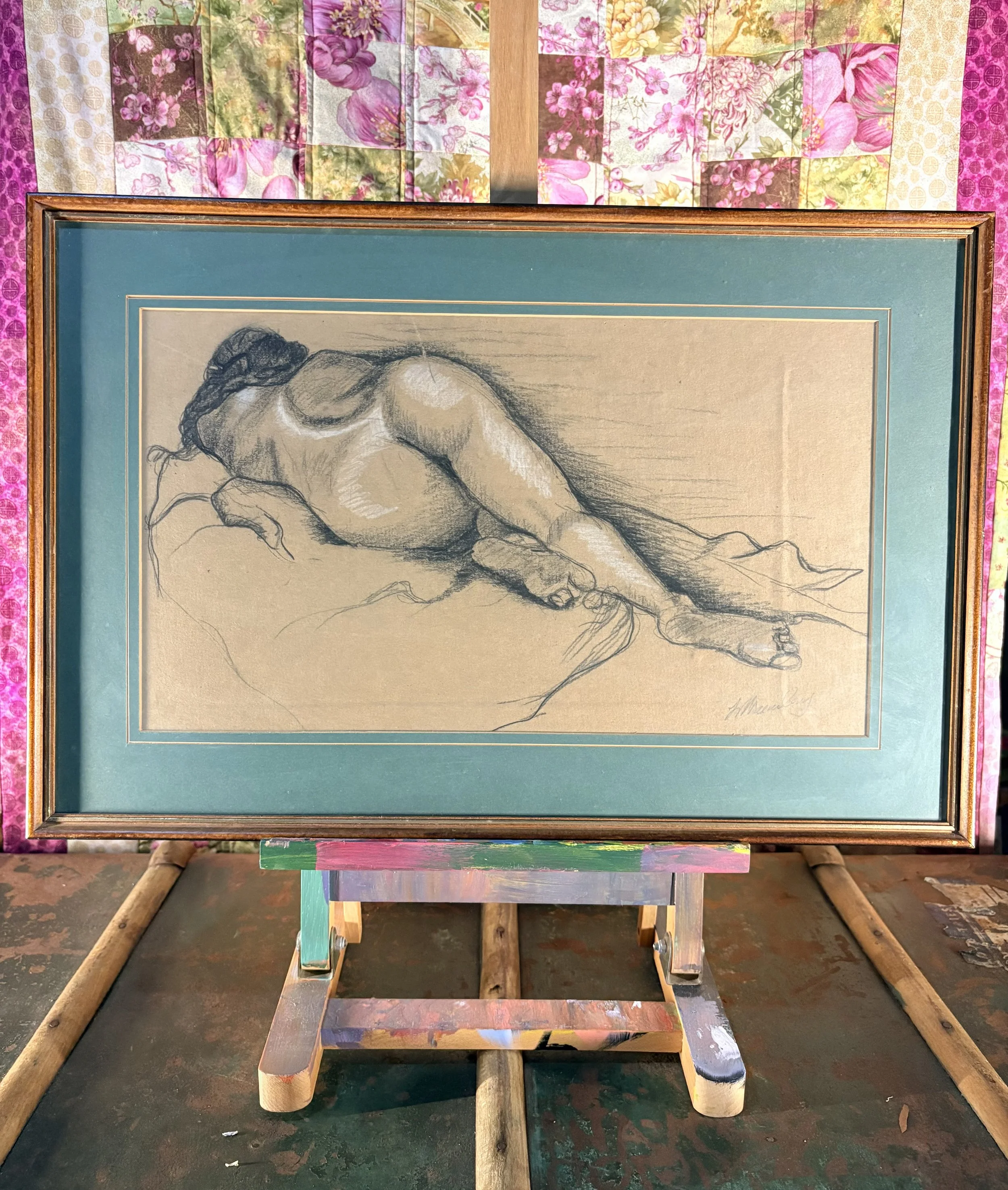 Reclining Female Nude (Studio Study)