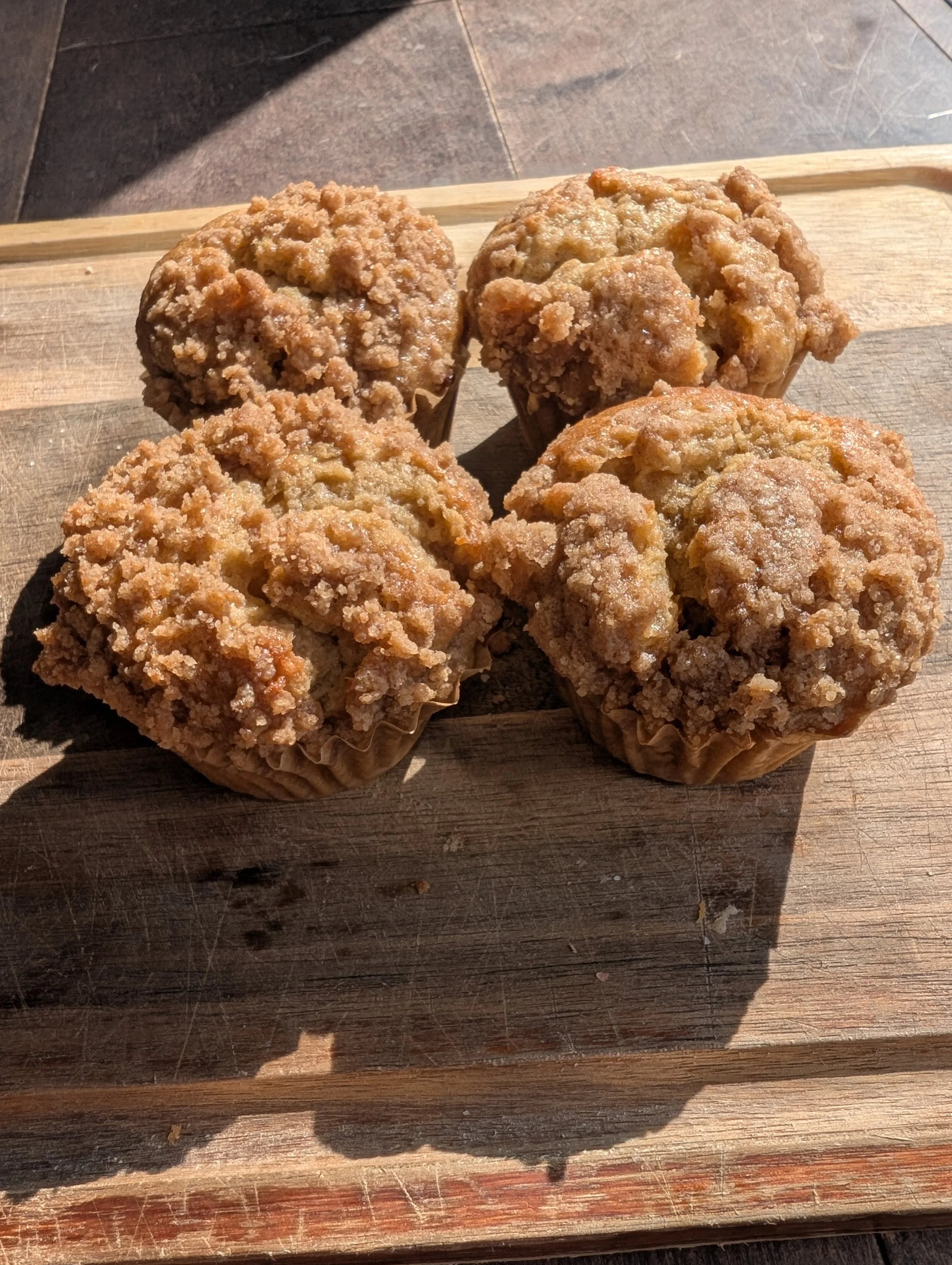 Sourdough Banana Protein Muffins