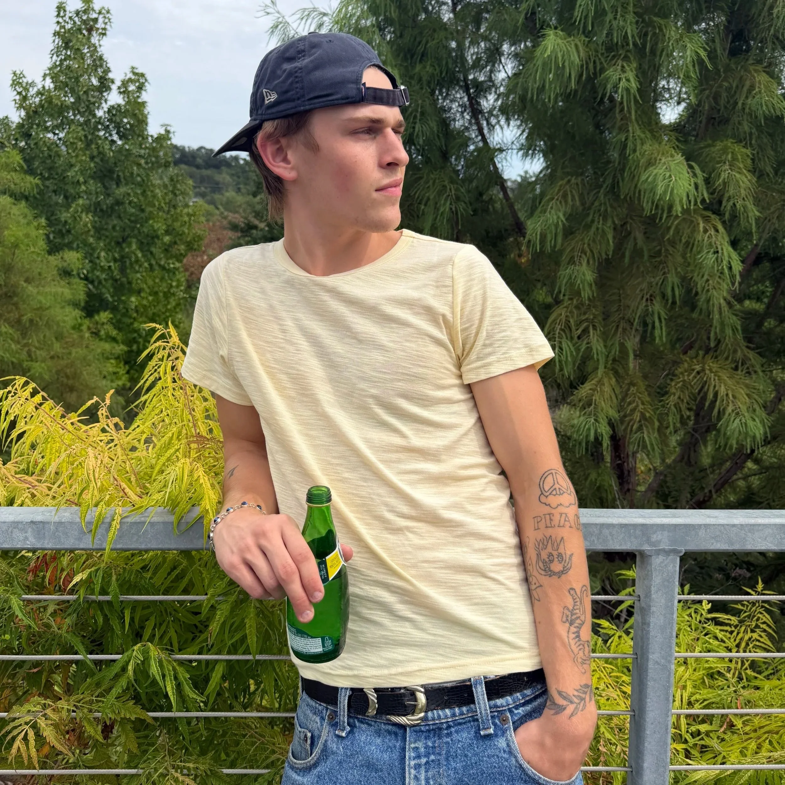 Rex Slub tee in color ivory