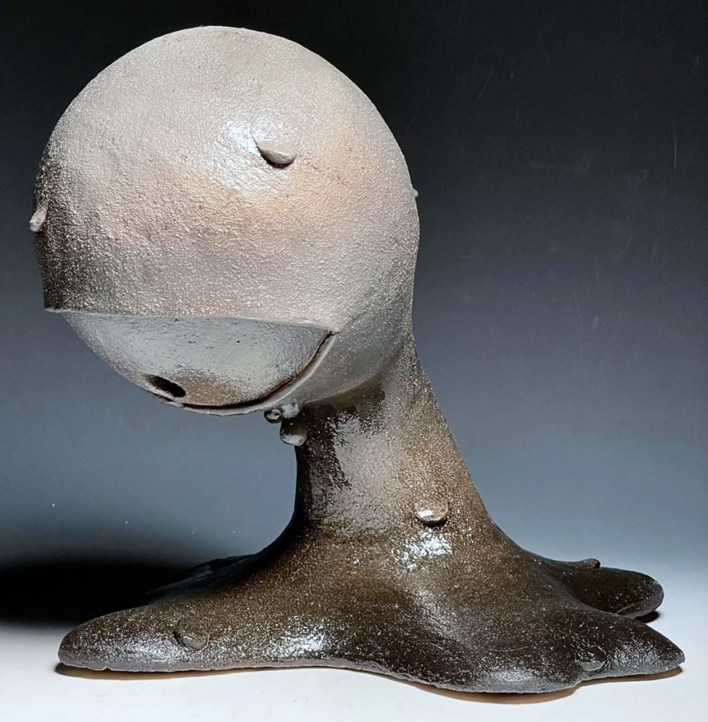 Drop, Δ6 Stoneware, Iron-Manganese Stain, Glaze, 11.75" x 12.75" x 13.25", 2024