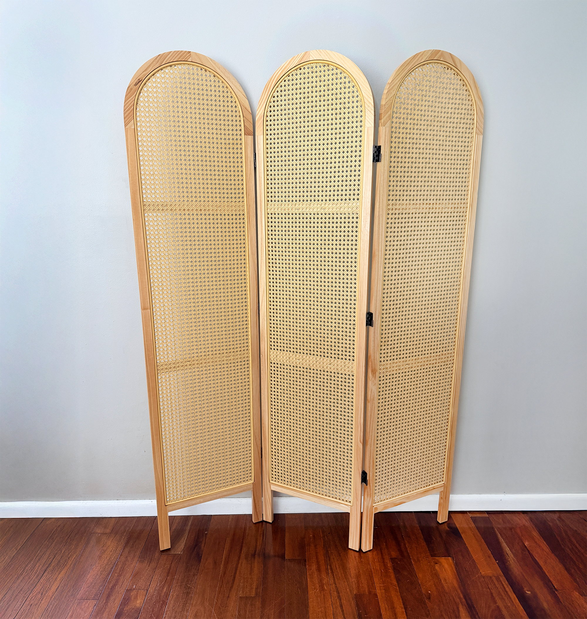 Rattan 3-Panel Divider | $25