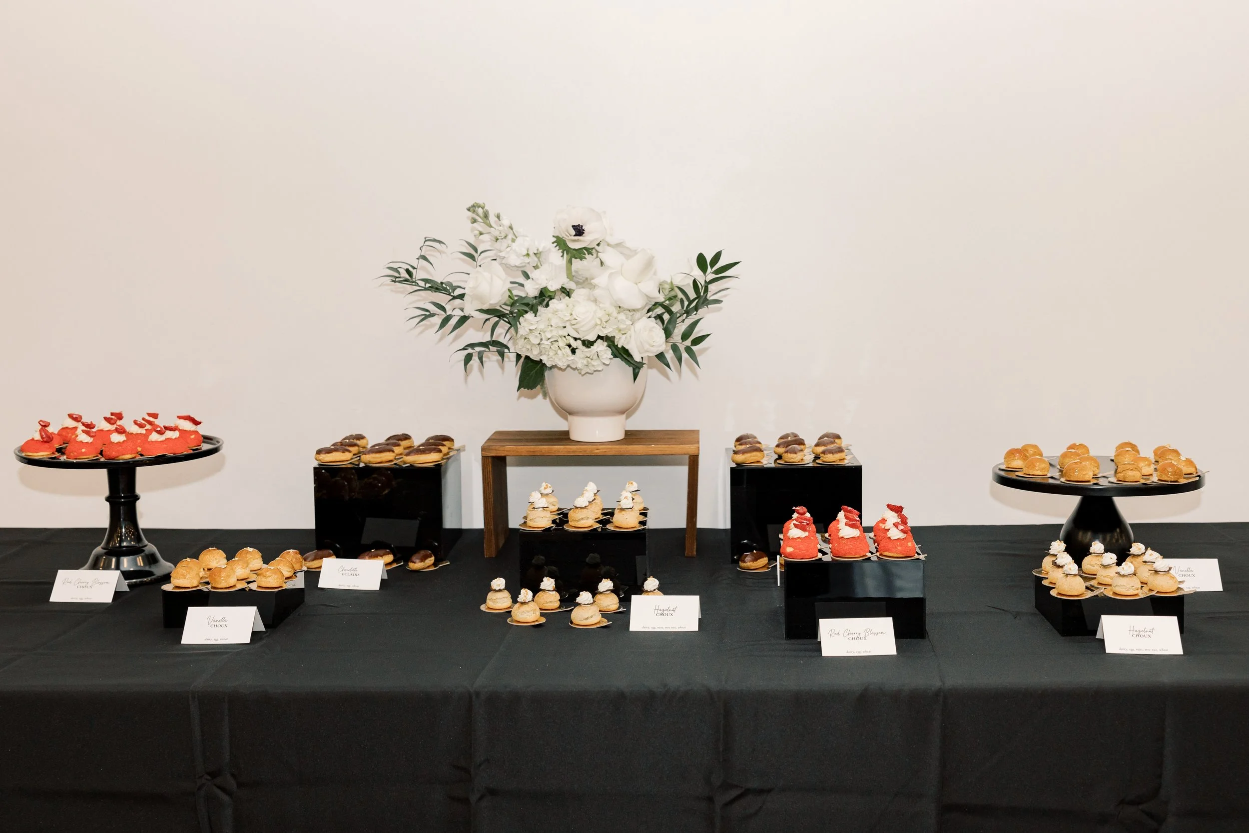 A dessert table spread 