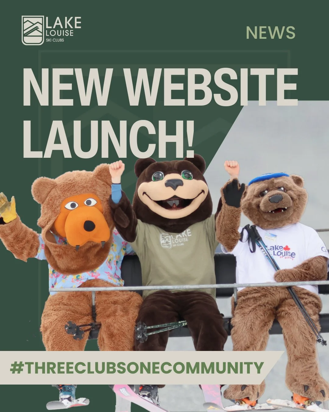 NEW WEBSITE LAUNCH!⁠
⁠
We&rsquo;re excited to officially launch the new Lake Louise Ski Clubs website. Built to better connect our Race, Grizzlies, and Freeride clubs under one home, the new site creates a cleaner and easier experience for athletes, 