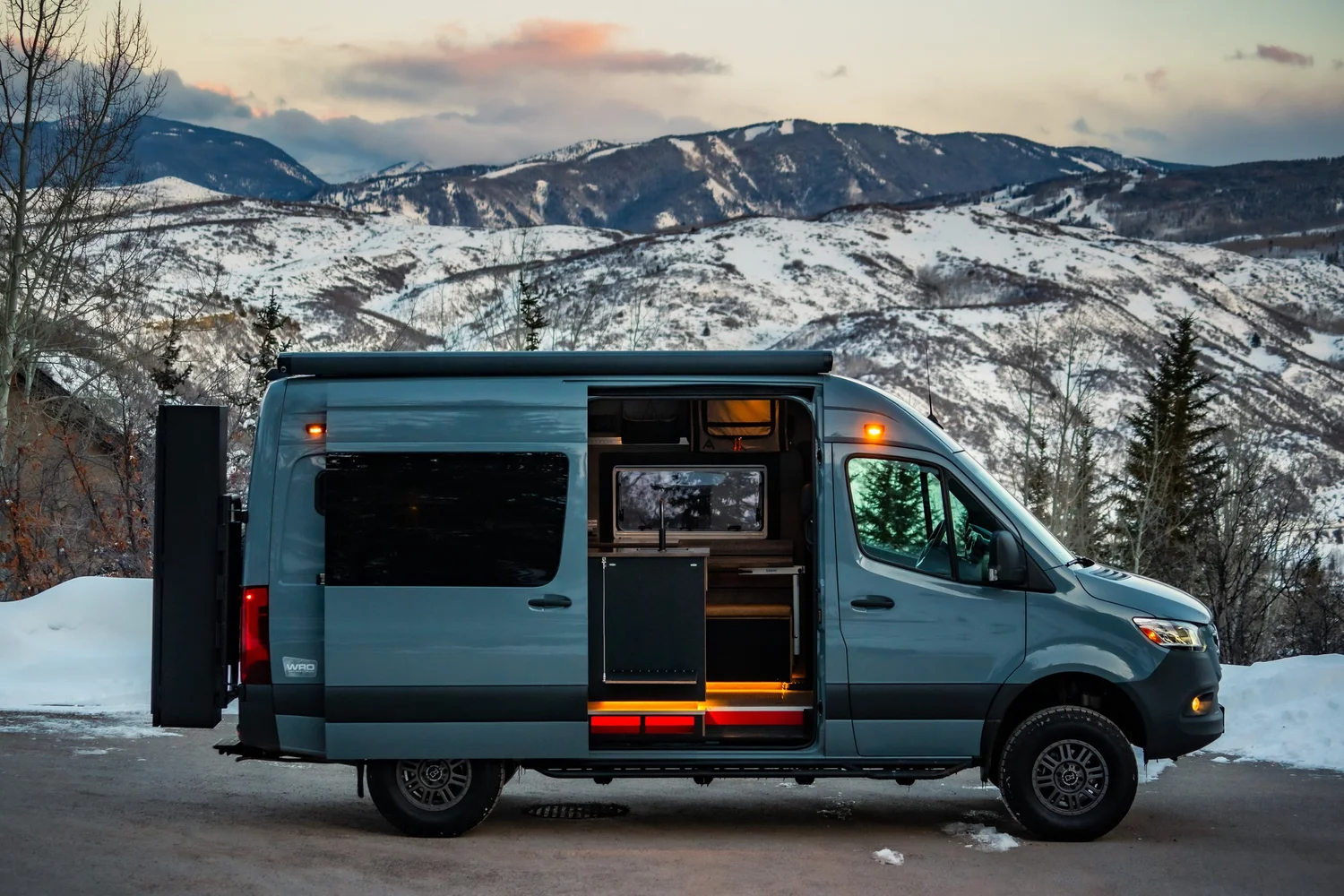 Meili custom Sprinter van ski build — White River Overland Aspen Colorado