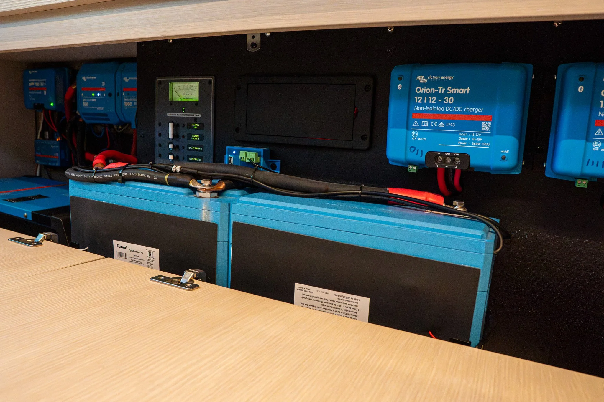 A robust power bank for off-grid power in a van installed by White River Overland