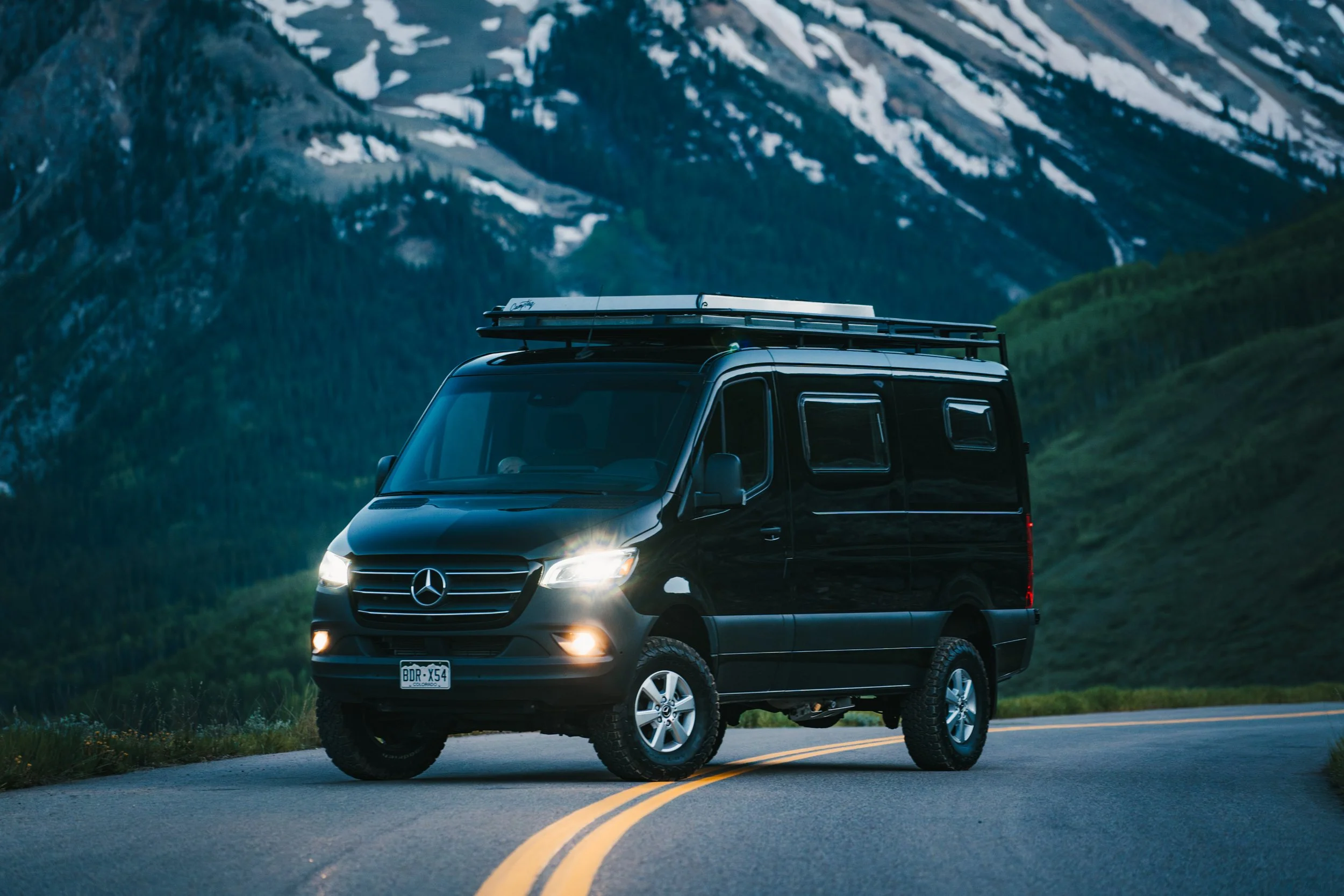Black Sprinter Van Near Ashcroft Colorado