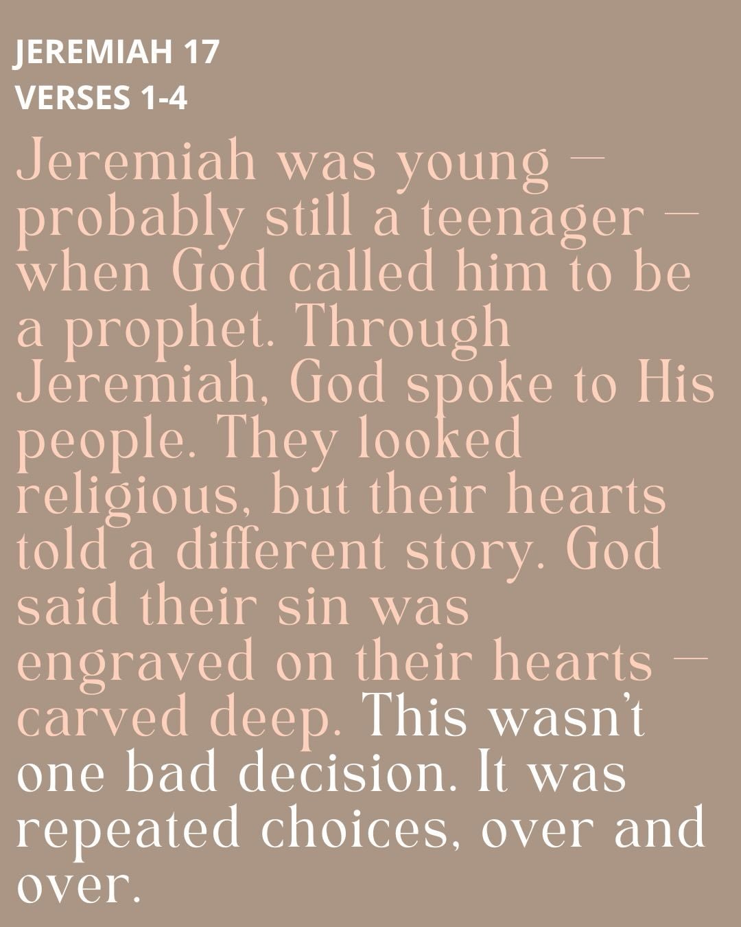 What we trust shapes our hearts.