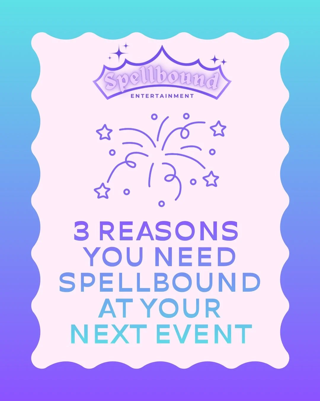 Not just entertainment&hellip; leave them Spellbound! ✨

From the moment your guests arrive to the final goodbye, we create magic that keeps everyone smiling, engaged, and talking about your event, even long after it&rsquo;s over!

🫧- No awkward lul