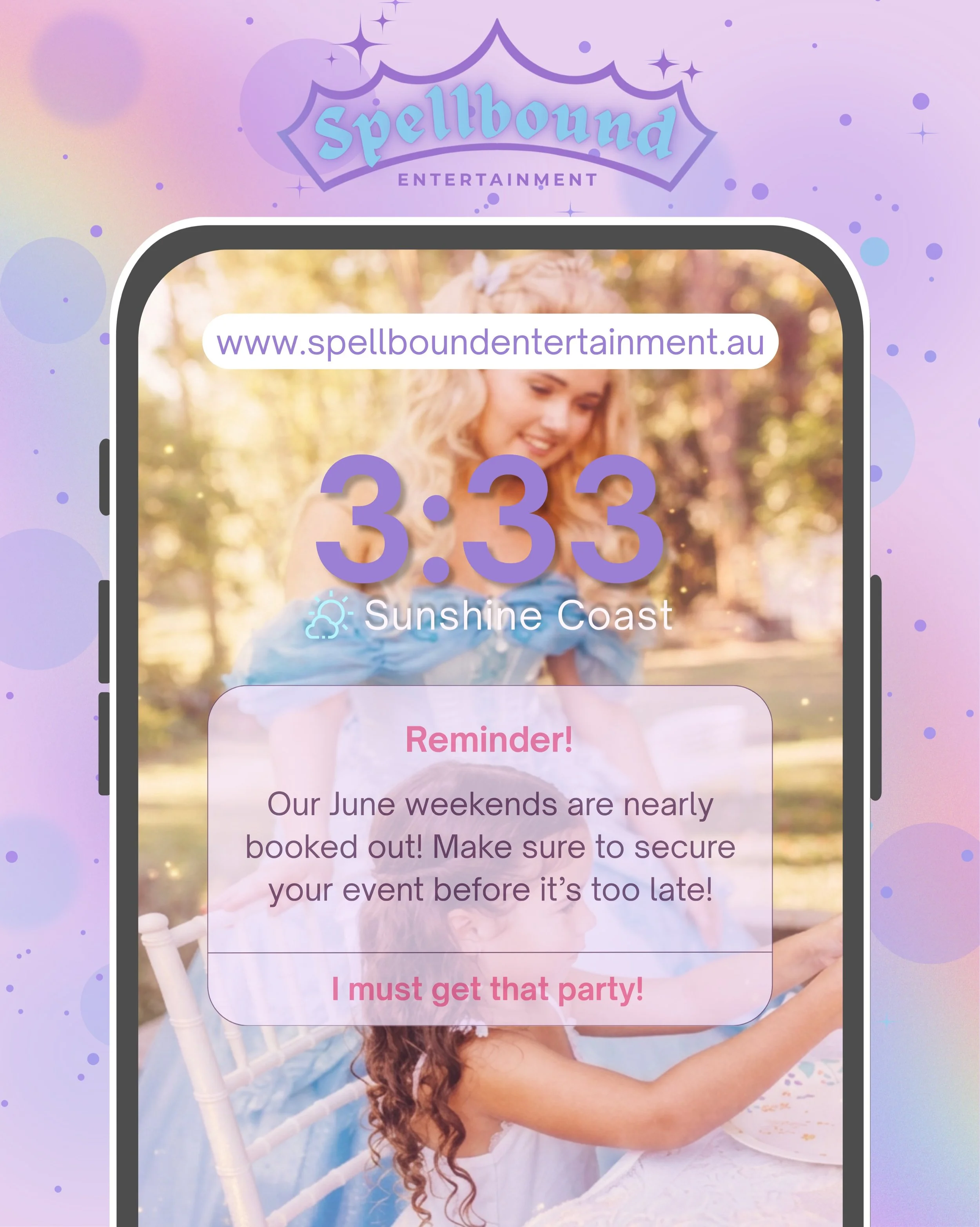 🩵If your little one has been dreaming of a magical party filled with Spellbound moments, now&rsquo;s the time to lock it in!!!🩵

Don&rsquo;t miss out on your preferred date! 🥳✨
-
#sunshinecoastkids #sunshinecoastmums #sunnycoastmums #sunnycoastkid