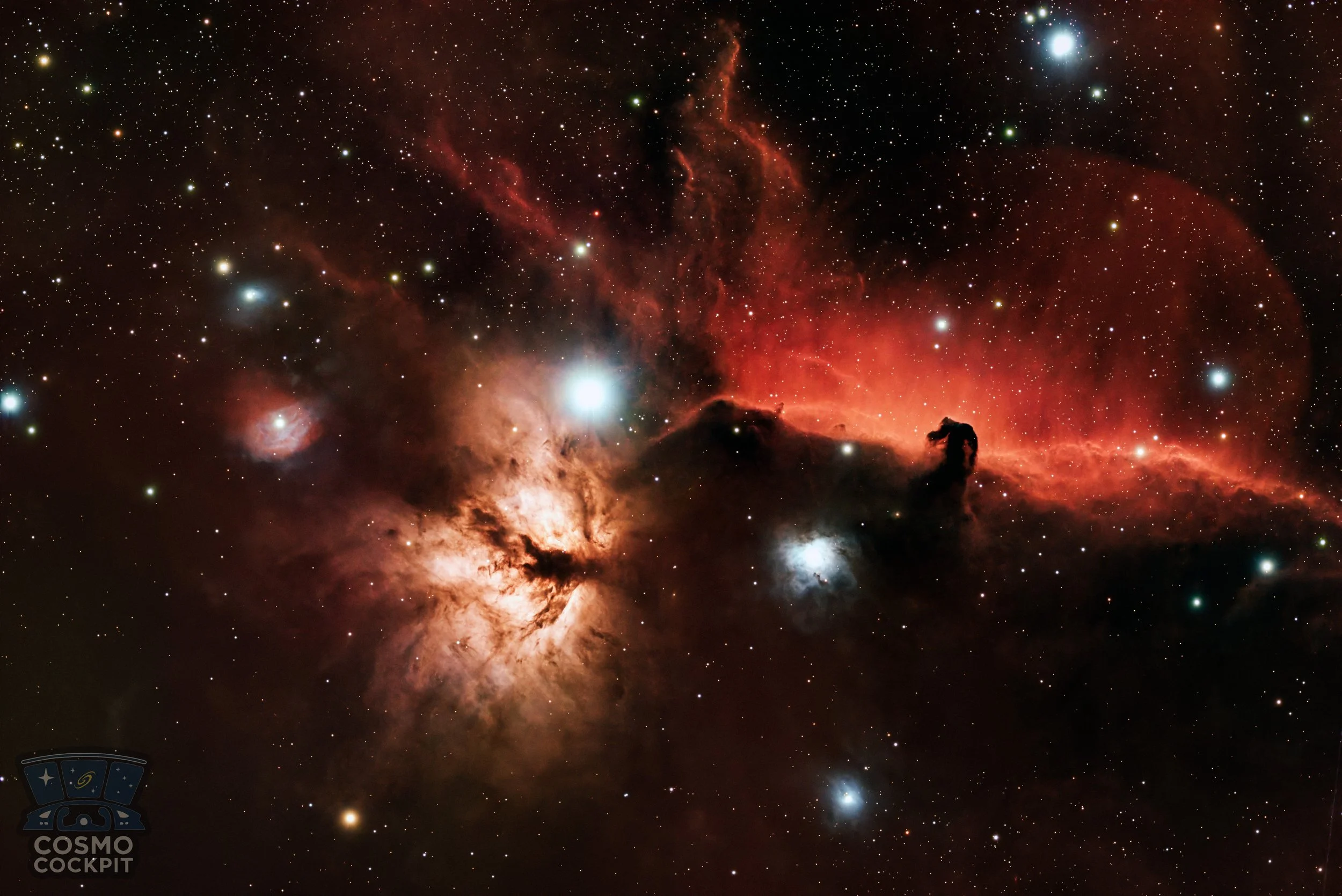 Horsehead and Flame Nebulae — A Fiery Duo in Orion’s Belt