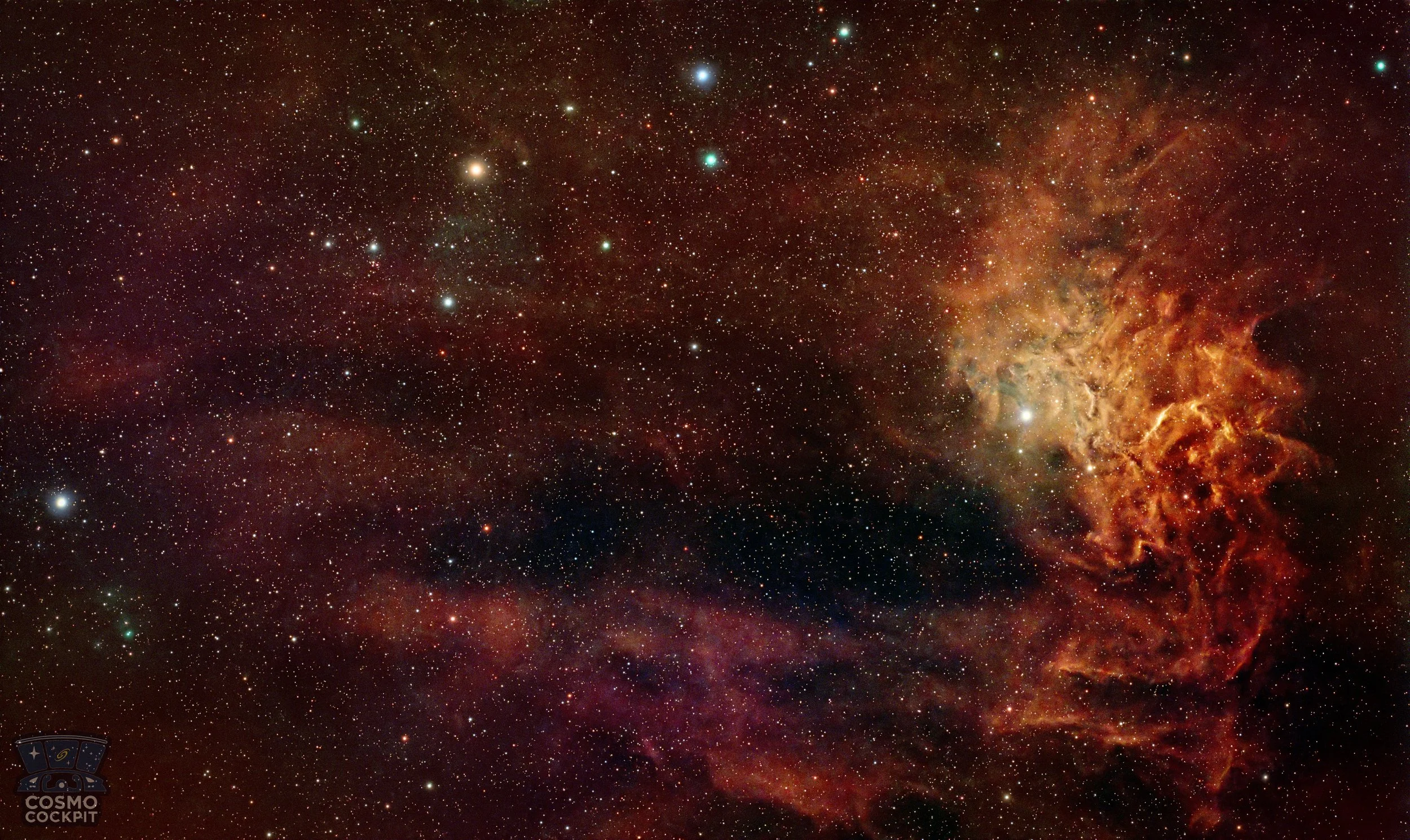 Flaming Star Nebula — A Winter Beacon in Auriga