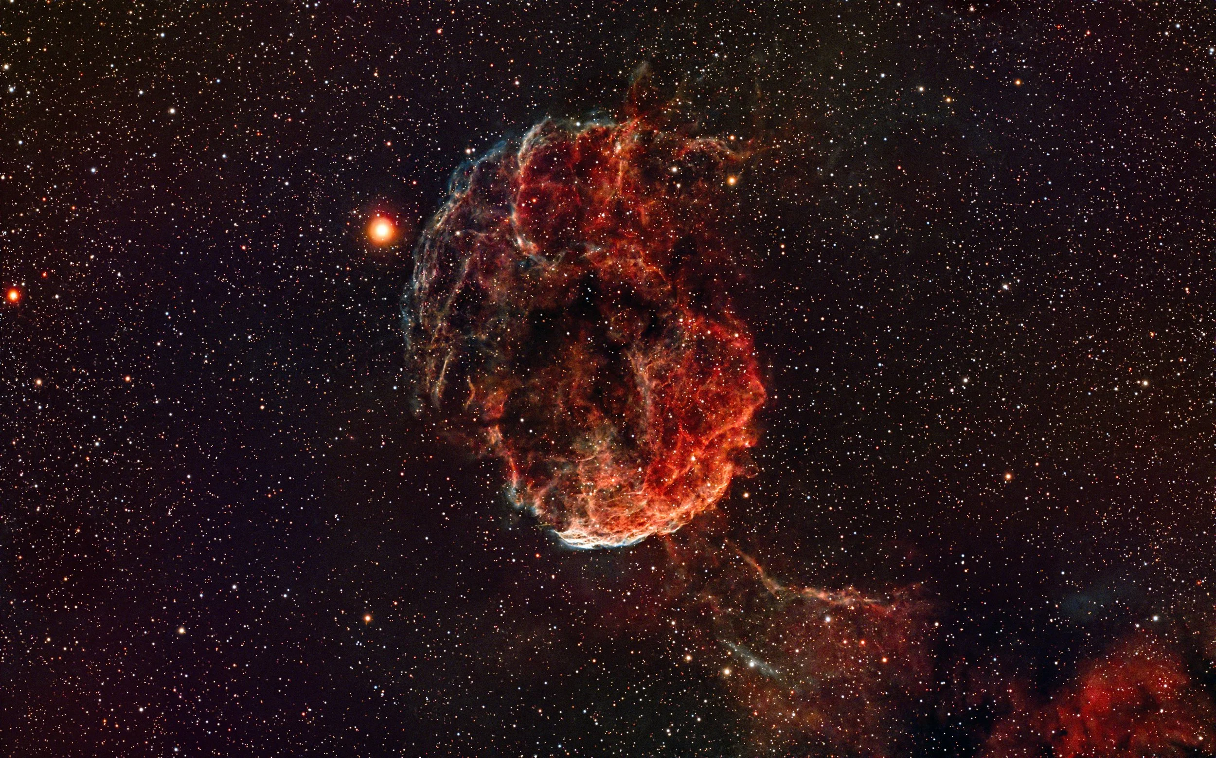 Jellyfish Nebula: A Shockwave Sculpture in Gemini