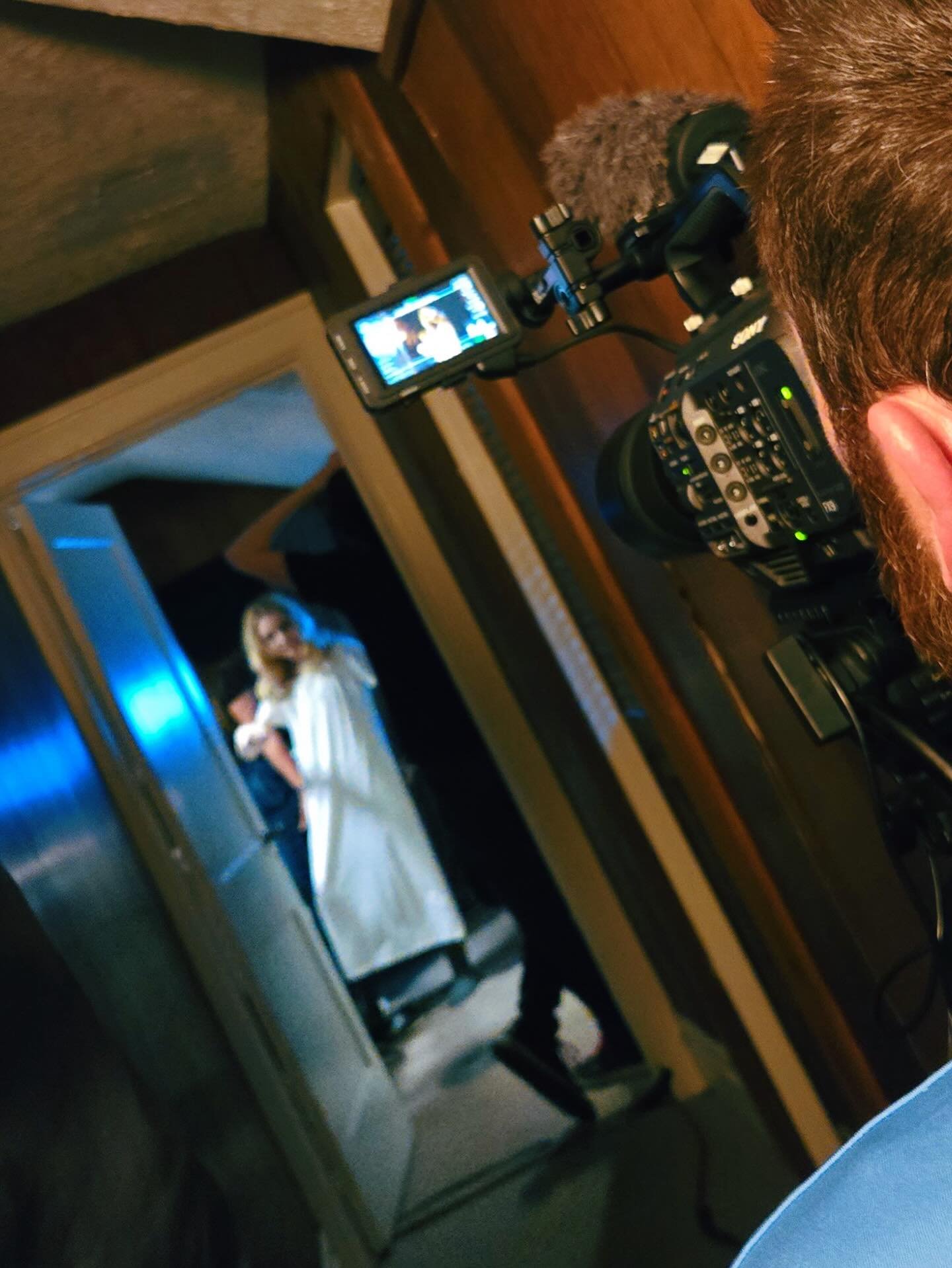 Feeling like the luckiest girl in the world getting to do what I love! 💞⭐️
Here&rsquo;s a little photo dump of just a few on set moments with some of the most wonderful people I had the pleasure of working with!! 

#film #onset #behindthescenes #act