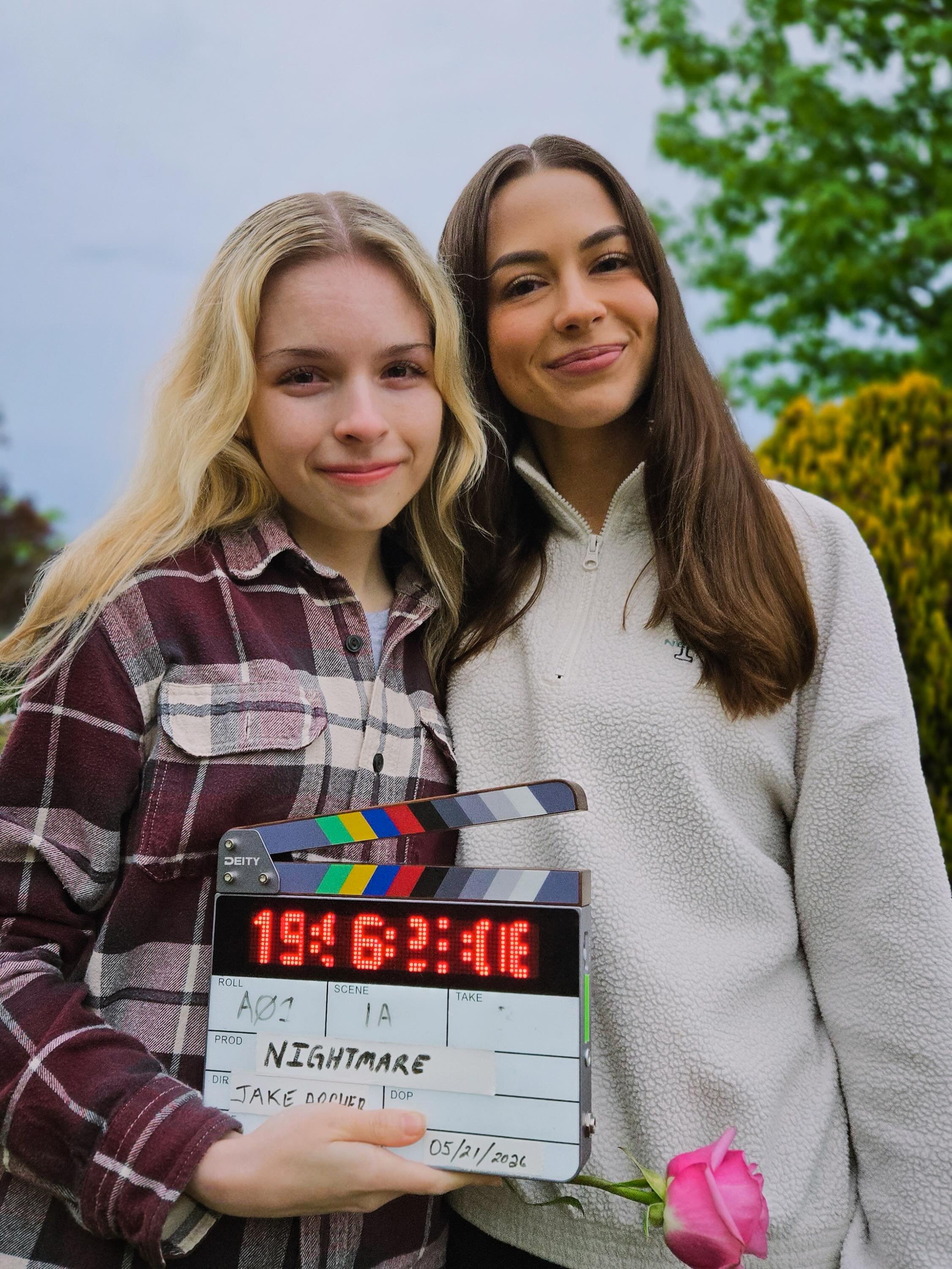 We picture wrapped Nightmare the other day. 💜🌹

It was an absolute honor to play Violet and tell her complex story while working with an insanely talented cast and crew both in August 2025 and in May 2026! Thank you to everyone involved in this pro