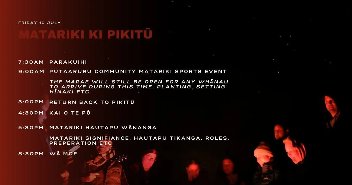 matariki schedule