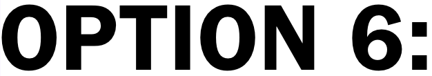 Text displaying 'OPTION 6' in bold black letters on a white background.