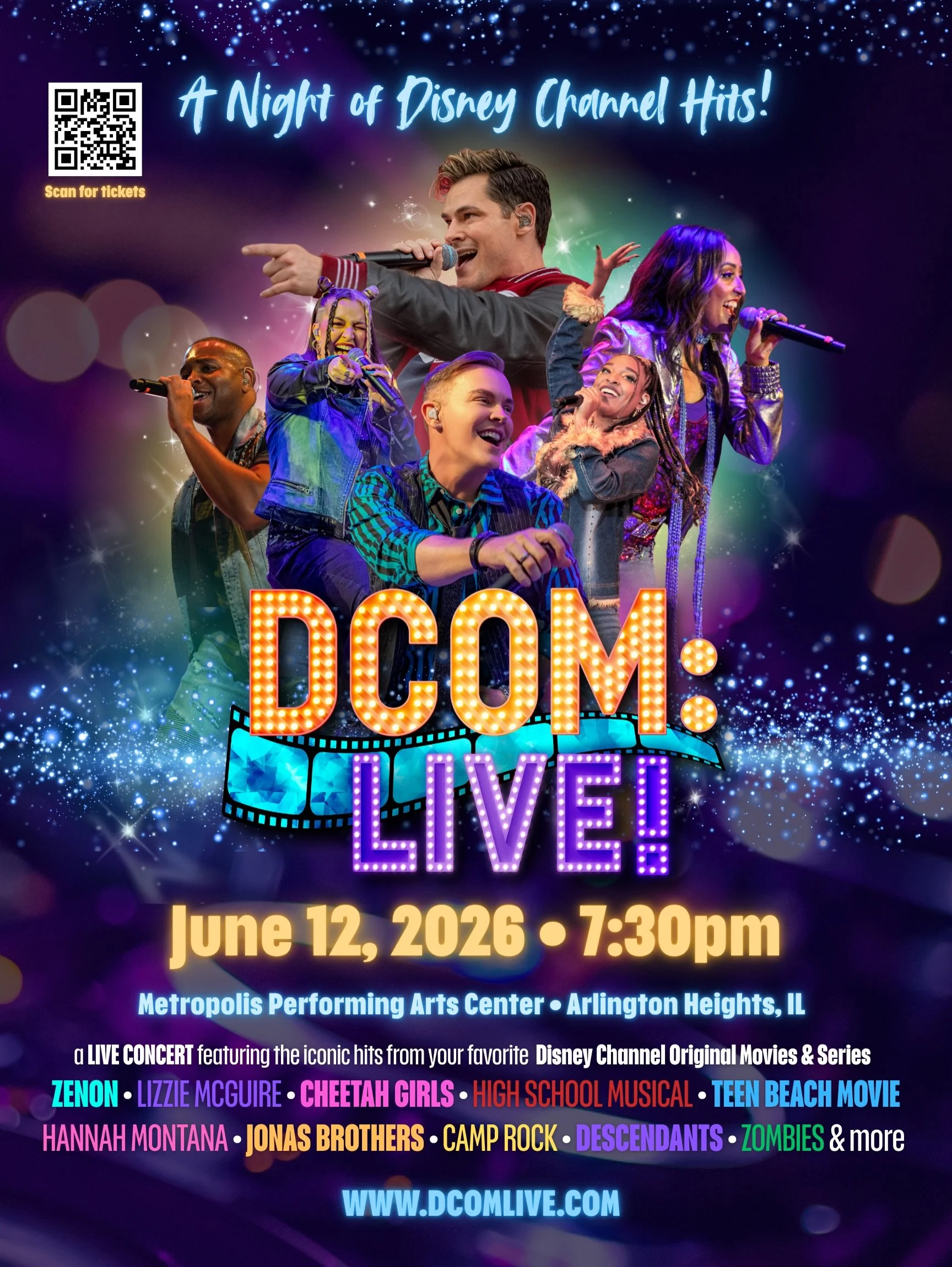 HEY MIDWEST DISNEY FANS - we&rsquo;ve got two shows coming up that we want you at!! DCOM: Live! is bringing our concert of Disney Channel hits to @metropolisarts in Arlington Heights, IL on June 12 and @thegascitypac in Gas City, IN on June 13! 

Whe