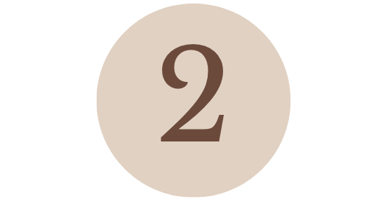 Number 2 inside a beige circle.