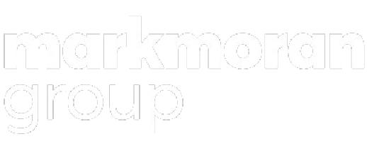 Logo of Markmoran Group with white text on a black background.