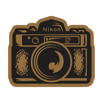 Portfolio - Icon - Featuring tattoo style vintage Nikon camera