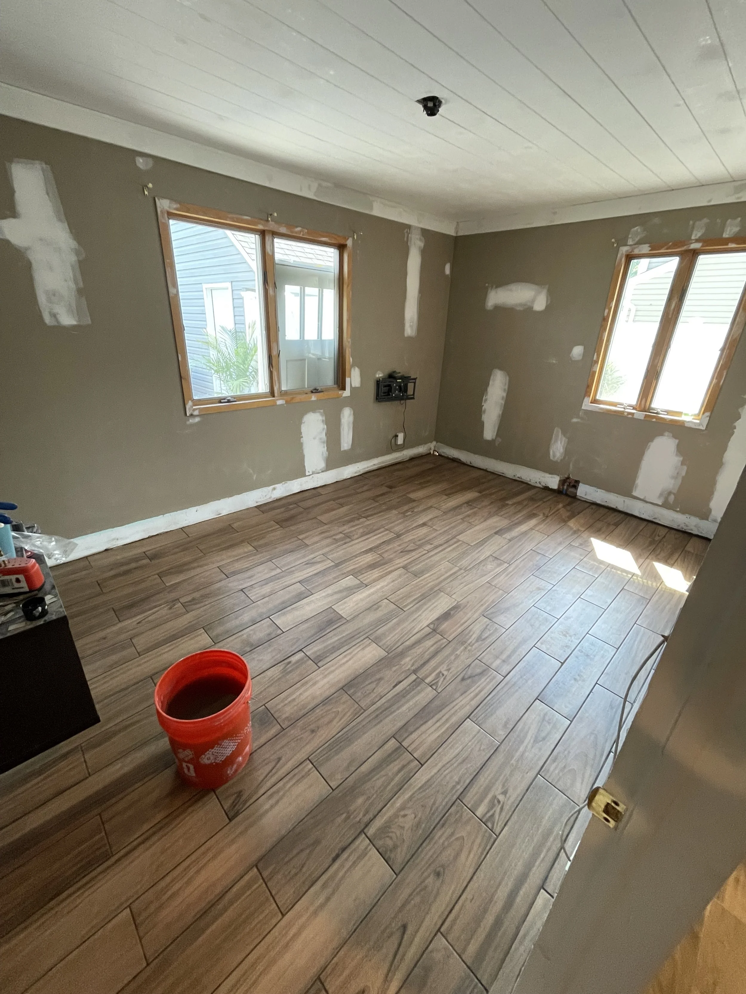 Heated Floor Tile Installation