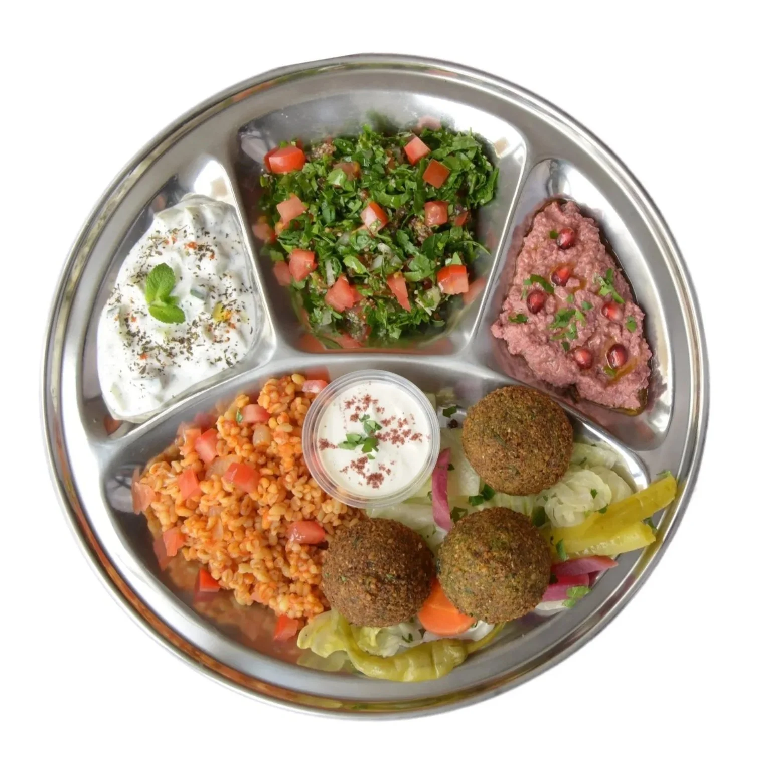 L'Orient des Délices - Chalon-sur-Saône - Restaurant Syrien et Libanais - Plateau Découverte - Falafels - Place de BeauneThali Falafel.jpg