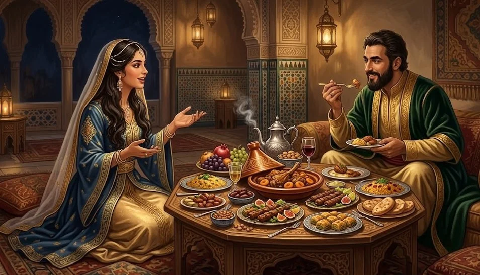 La table dans les Mille et Une Nuits et la littérature abbasside