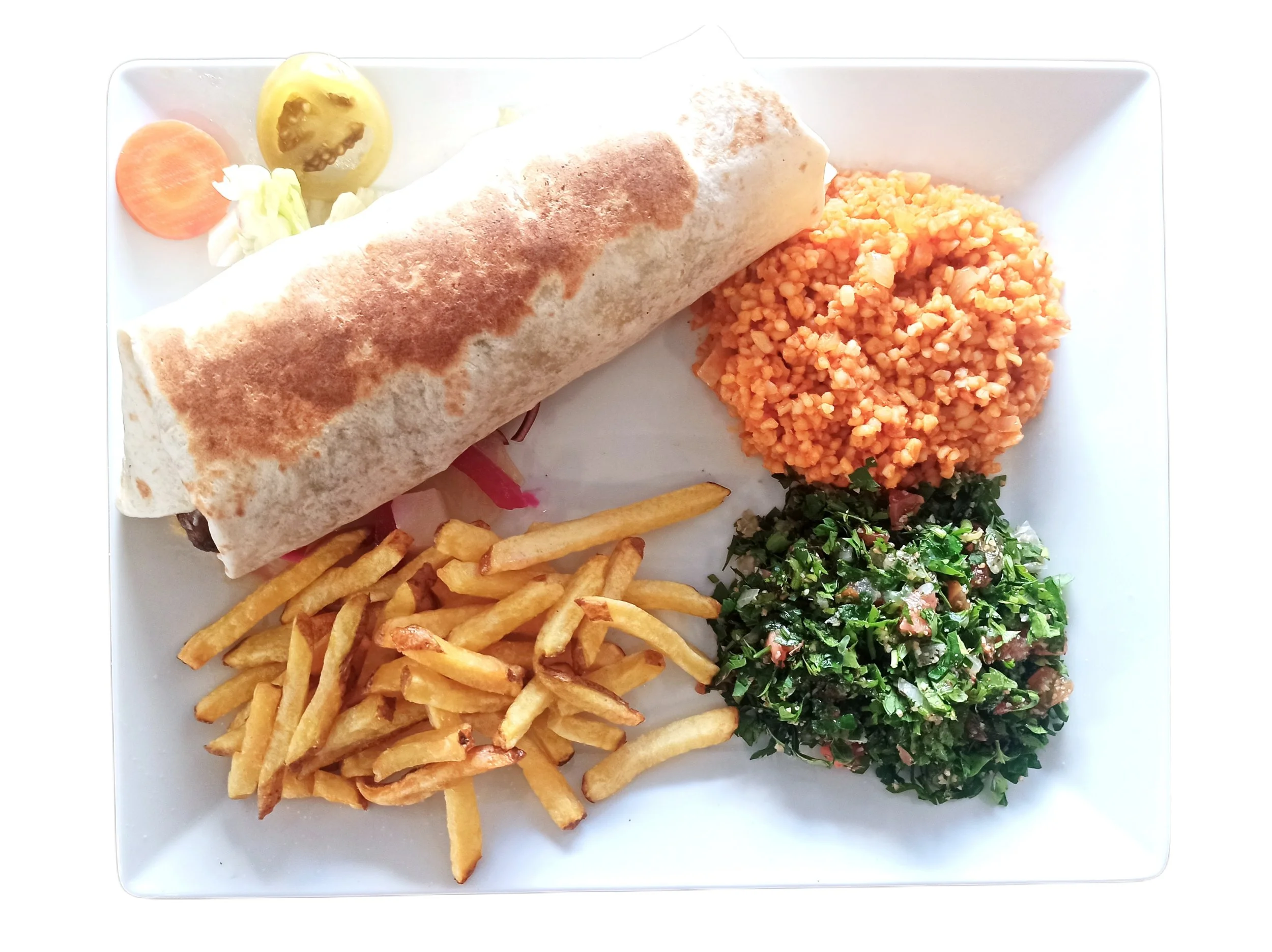 L'Orient des Délices - Chalon-sur-Saône - Restaurant Syrien et Libanais - Assiette Box - Falafel Shawarma Kebab - Place de BeauneThali Falafel.jpg