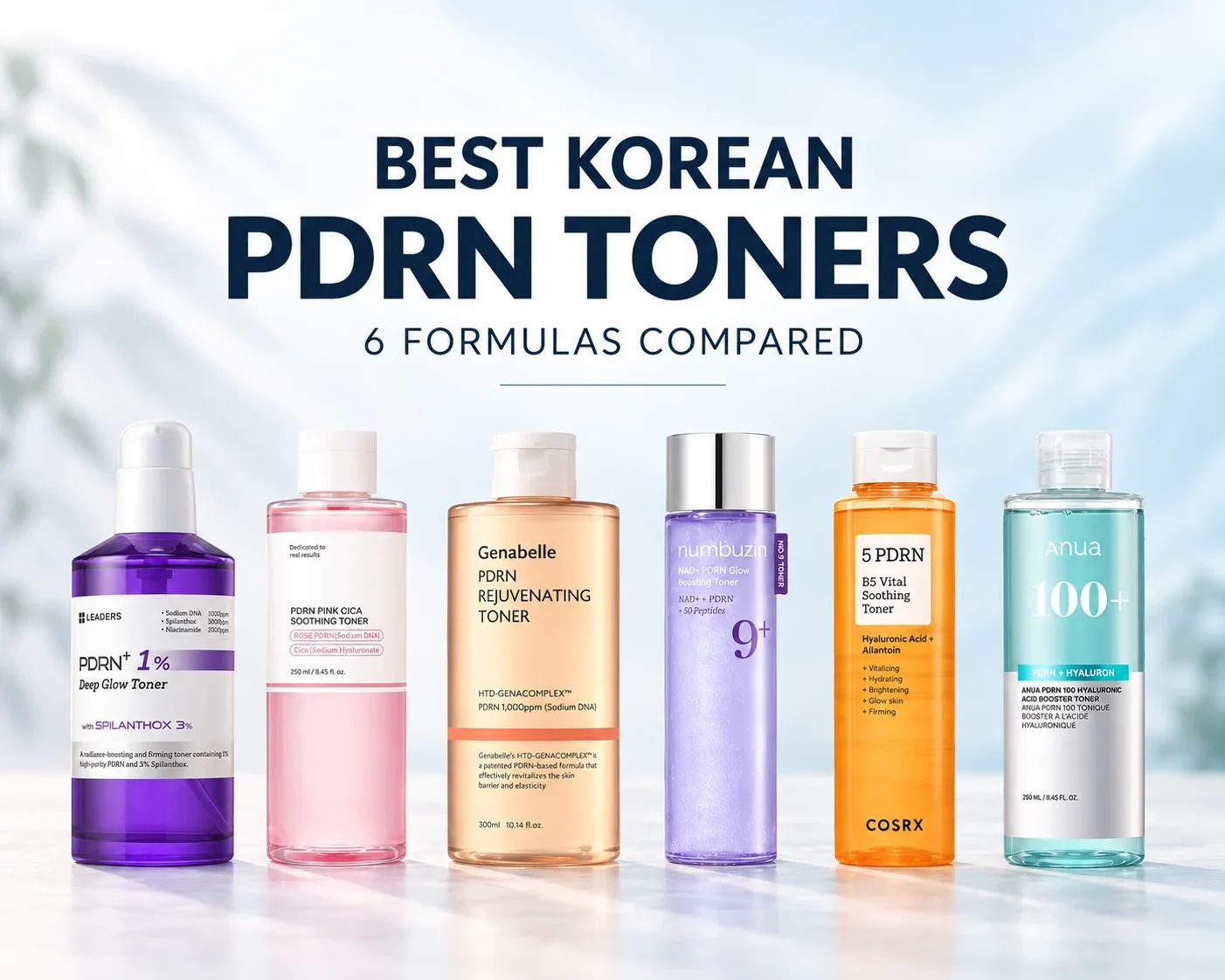 Best Korean PDRN Toners: 6 Formulas &amp; PDRN Concentrations Compared