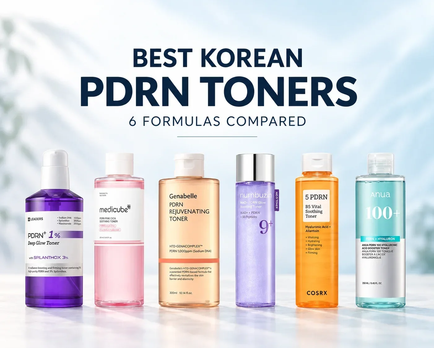 Best Korean PDRN Toners: 6 Formulas &amp; PDRN Concentrations Compared