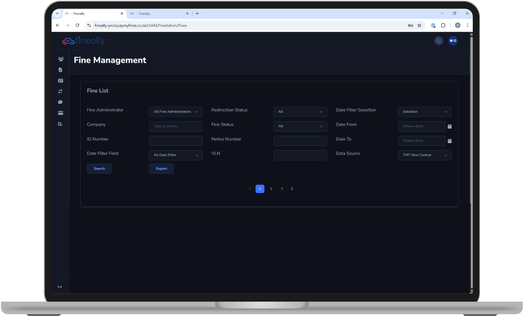 Screenshot of a computer displaying a software interface called Knowledgeant for setting up protocol feasibility scenarios, with menus, criteria lists, and site navigation.