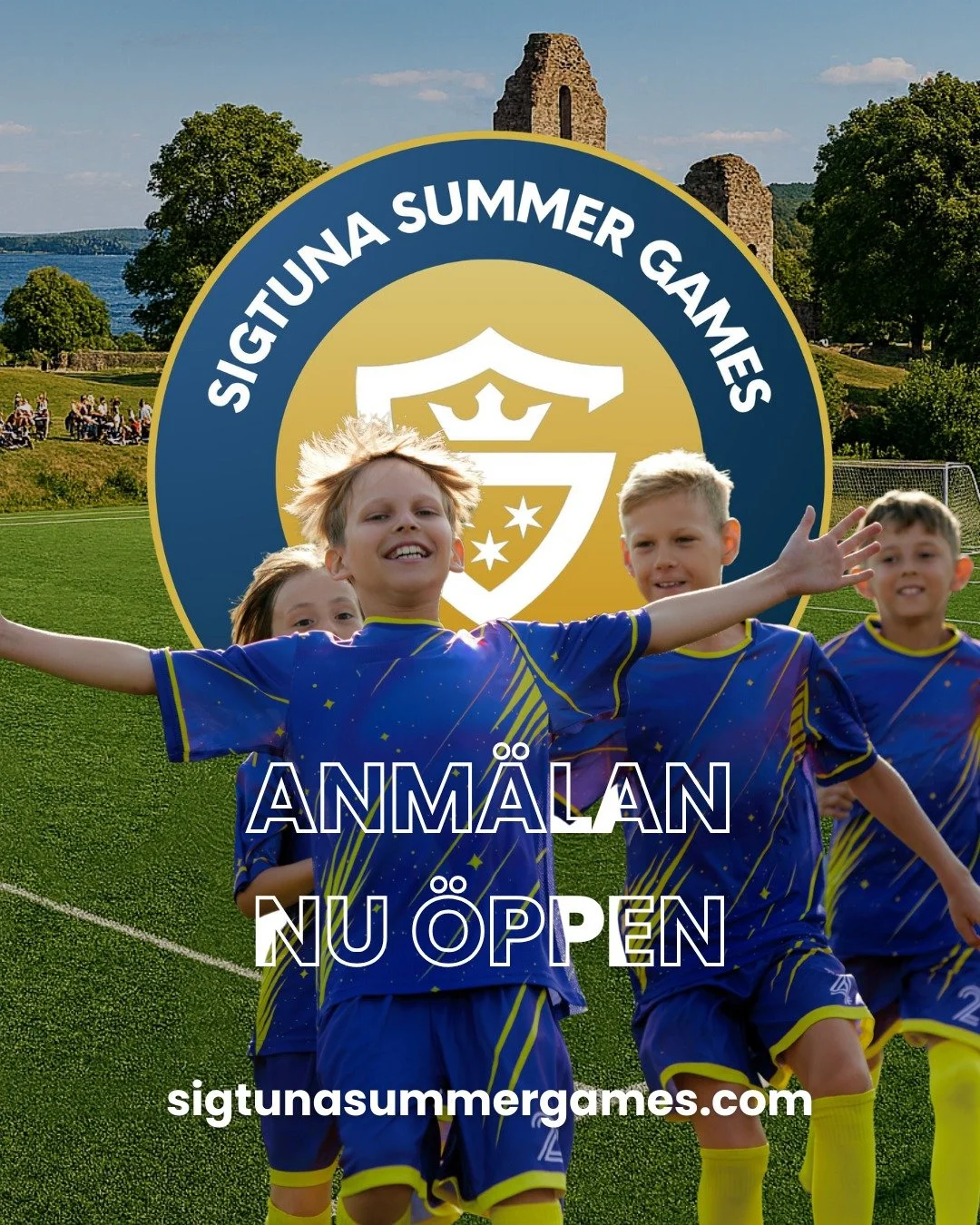 ☀️⚽Anm&auml;lan &auml;r nu &ouml;ppen till n&auml;sta &aring;rs somrigaste fotbollscup - Anm&auml;l er p&aring; sigtunasummergames.com

@luxcuper @sigtunaiffotboll @sigtunastadsforetagare @sigtunakommun 

#sigtunasummergames