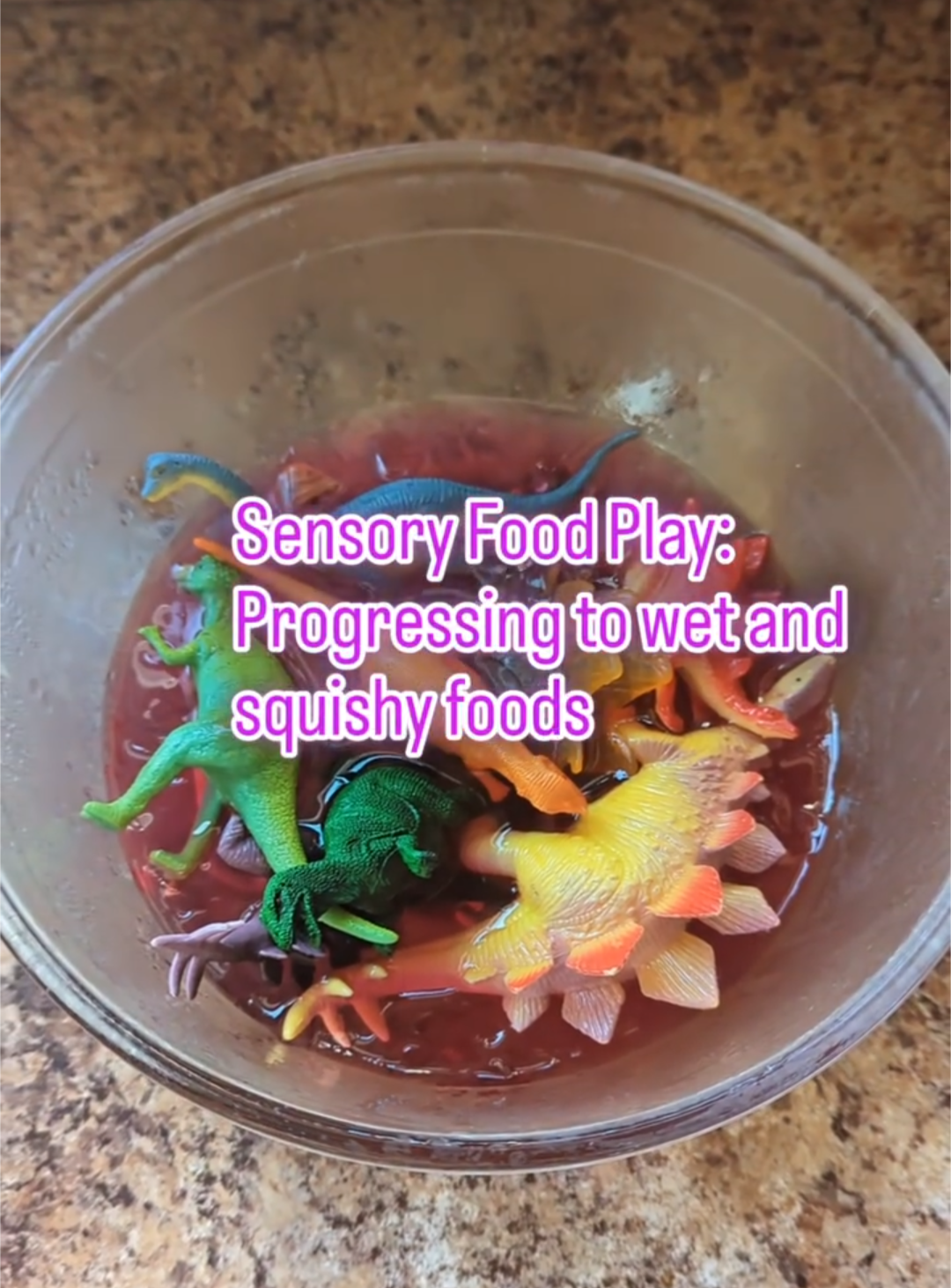 Sensory food play: Progressing to wet and squishy foods