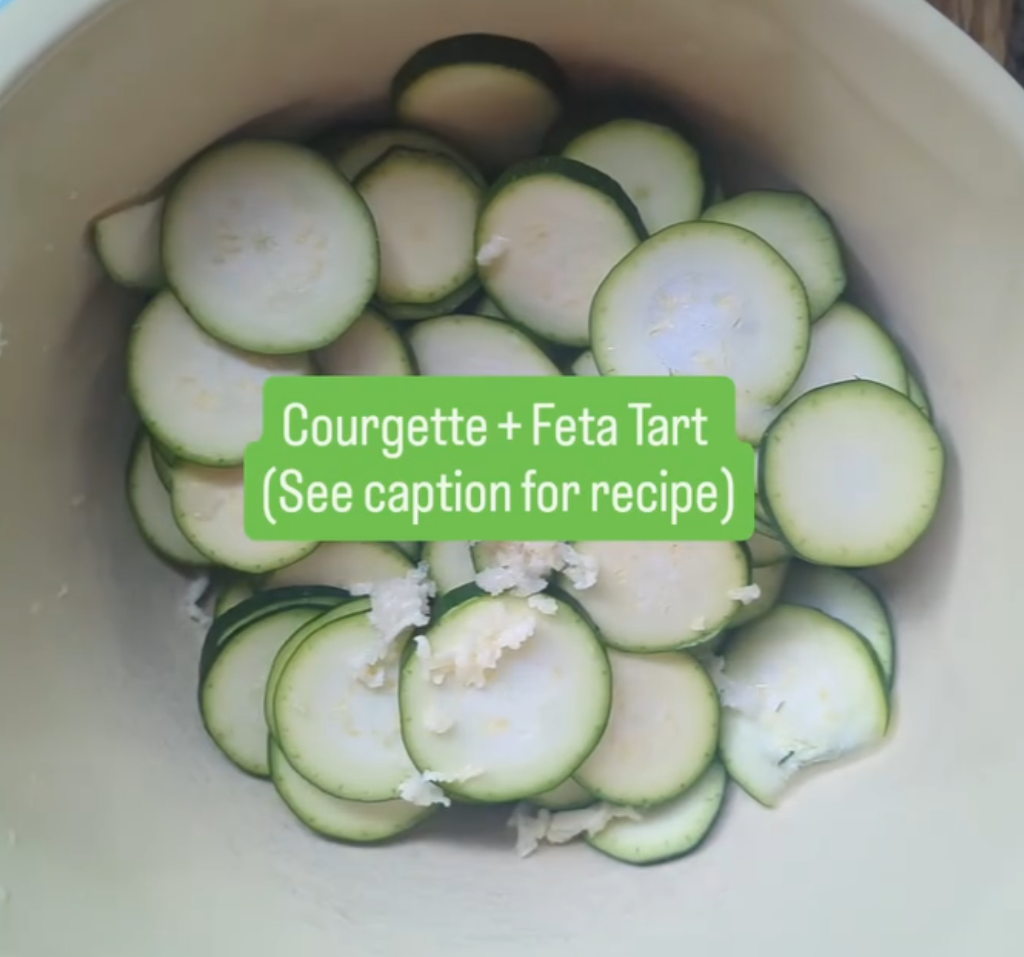 Courgette and Feta Tart 🥒🥒🥒