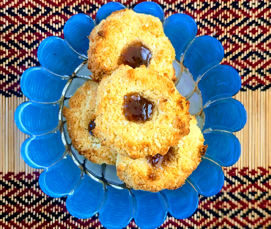 Jammy Coconut and Almond Cookies 🍪