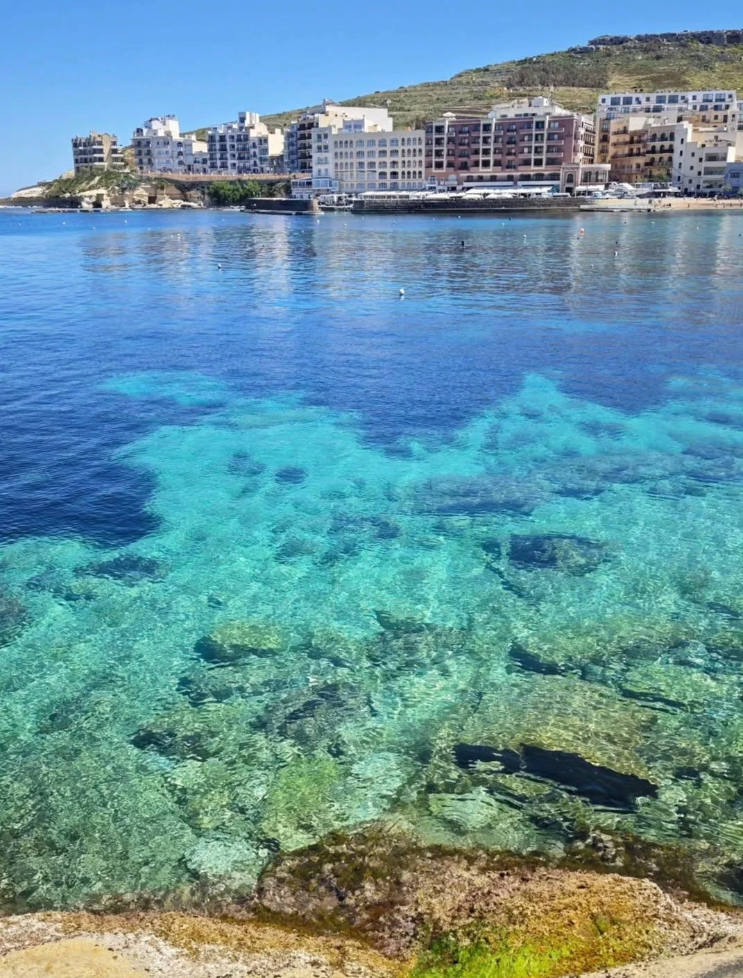 havnefronten marsalforn på Gozo (Malta)