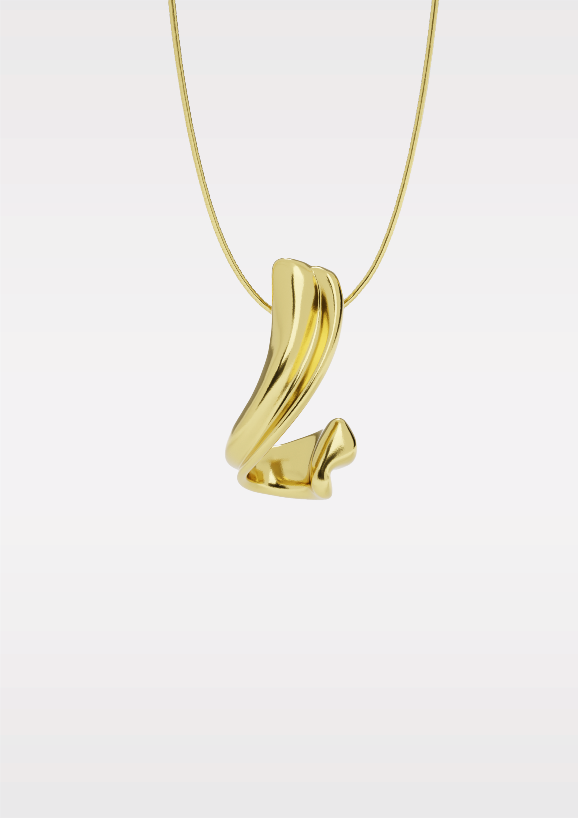 Tide Pendant Necklace | Gold-plated