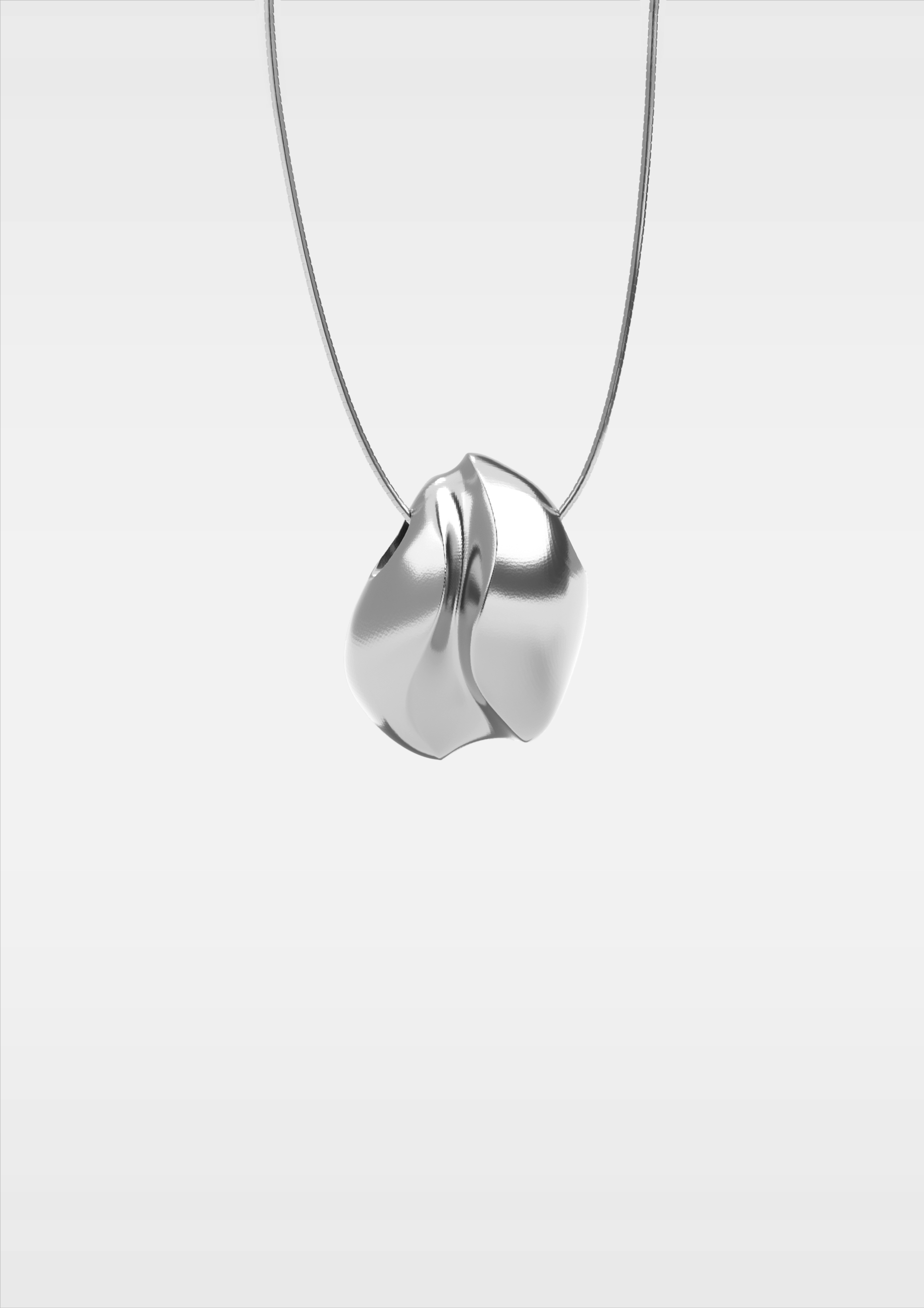 Seed Pendant Necklace | Sterling silver