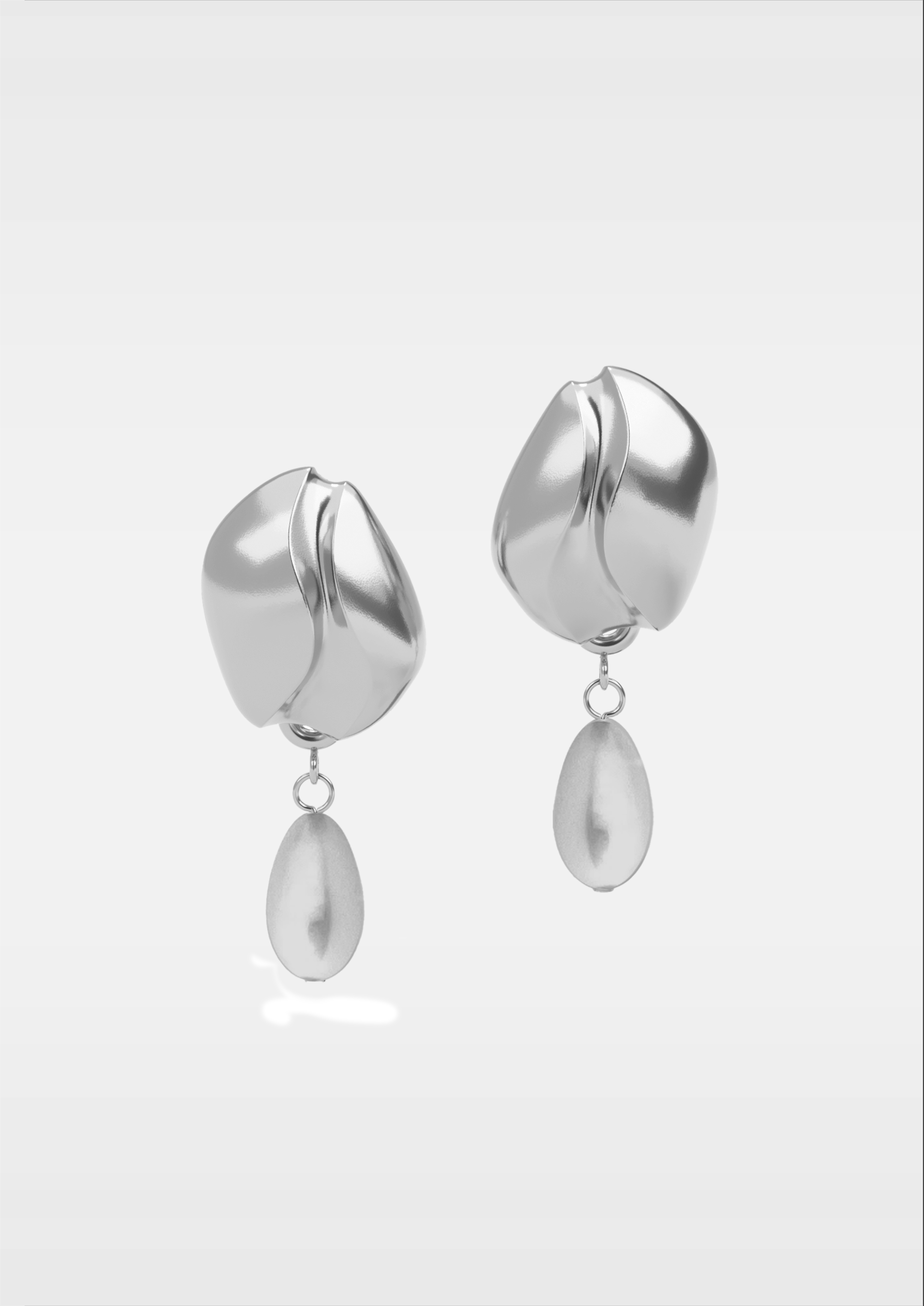 Seed Earrings with Detachable Drop | Sterling silver
