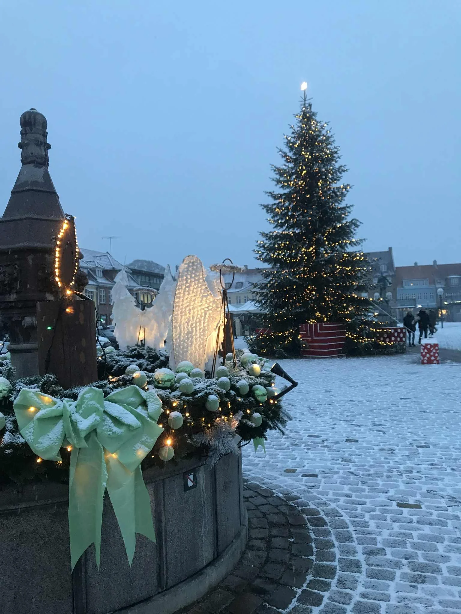Køge Torv ved juletid er noget af det smukkeste