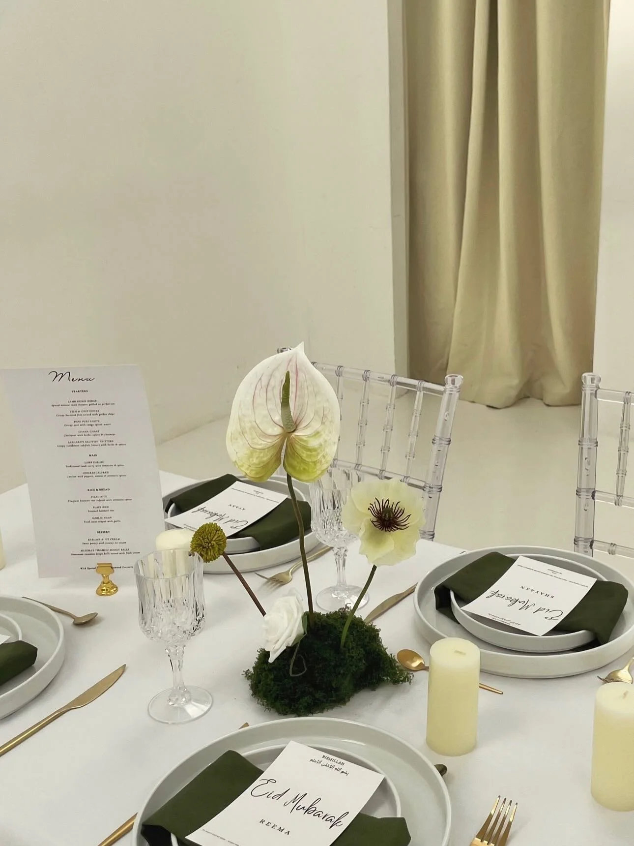 Eid Mubarak!🌙💚

What a gorgeous Eid set up by our lovely client😍