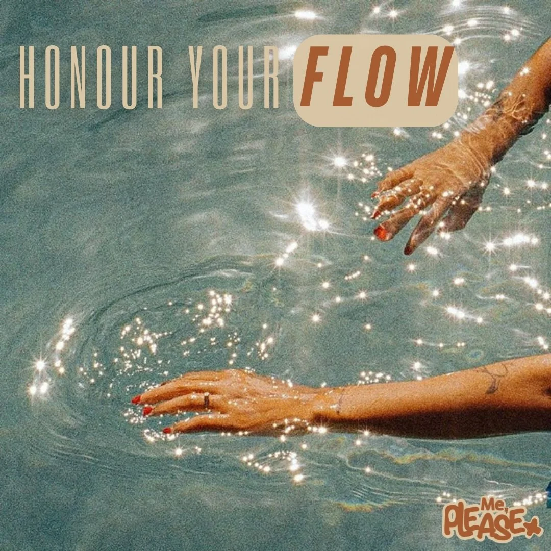 Your cycle isn&rsquo;t something to push through - it&rsquo;s something to listen to, soften into and support.

At Me, Please., we create products that meet you where you are in each phase of your menstrual cycle, helping you feel held, balanced and 