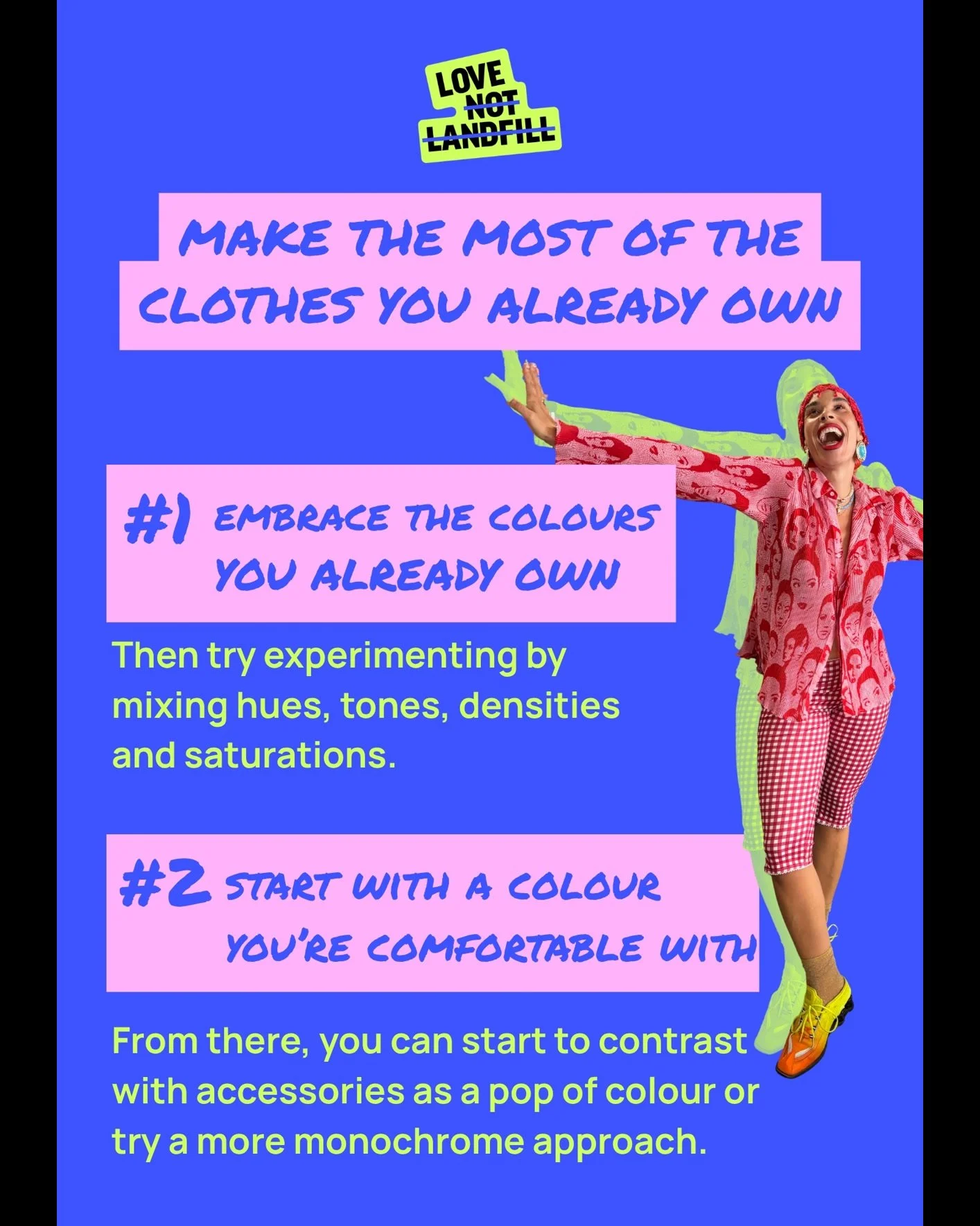 🍂 new season got you feeling like you've got nothing to wear? check out these styling tips from @iamsadieclayton to help you fall back in love with your wardrobe and inject some colour into your life 🌈
 
#styling #rewear #sustainablefashion