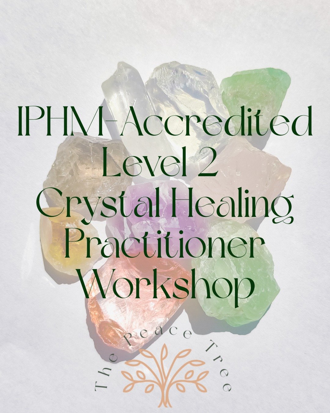 We are taking bookings for our accredited Level 2 &amp; 3 courses.  Here you will gain a wealth of information with ongoing support with setting up your own business and gaining clients - here is what you'll achieve - 

LEVEL 2 &mdash; Crystal Healin